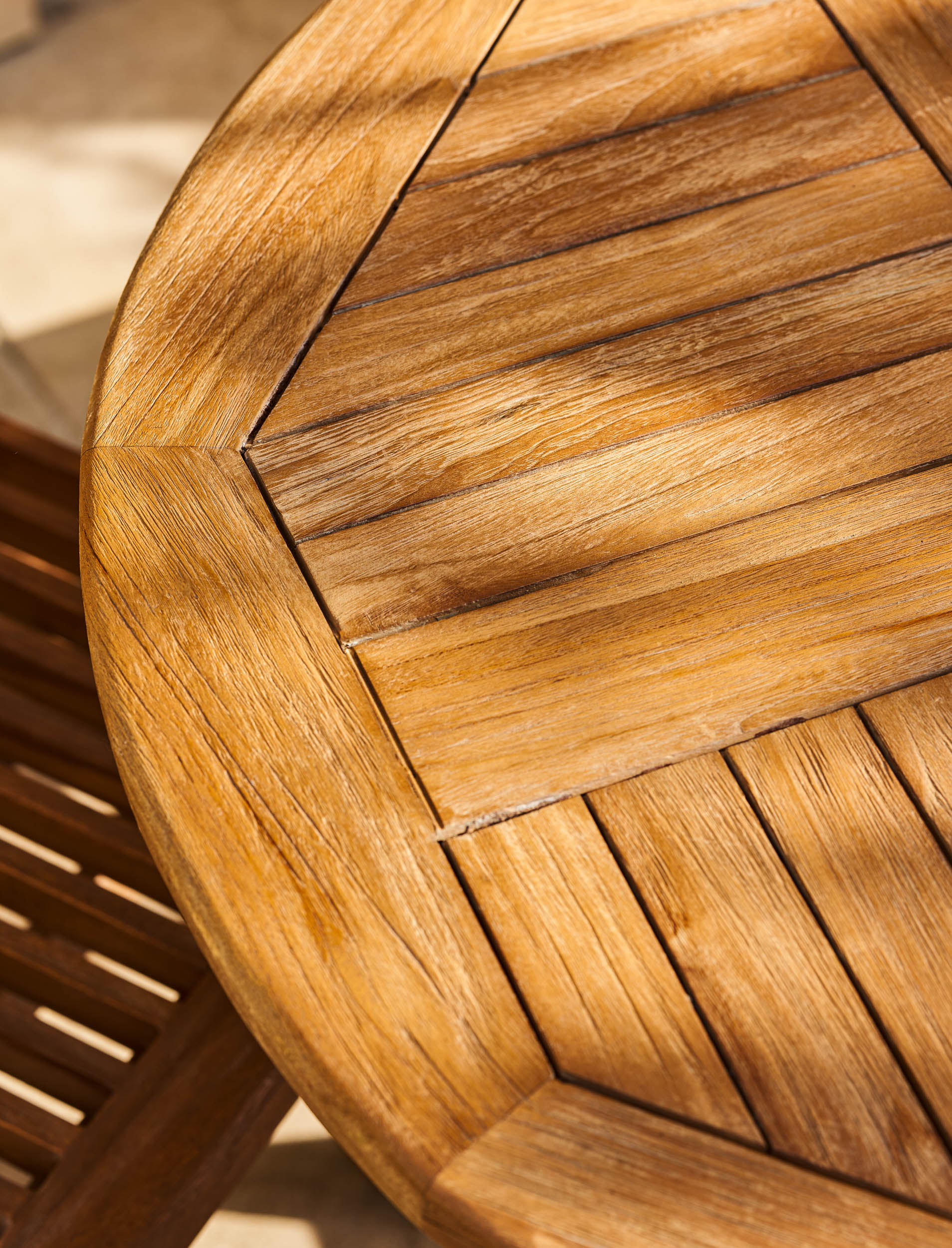 Radley Teak Bistro Set – Folding Table & Two Chairs