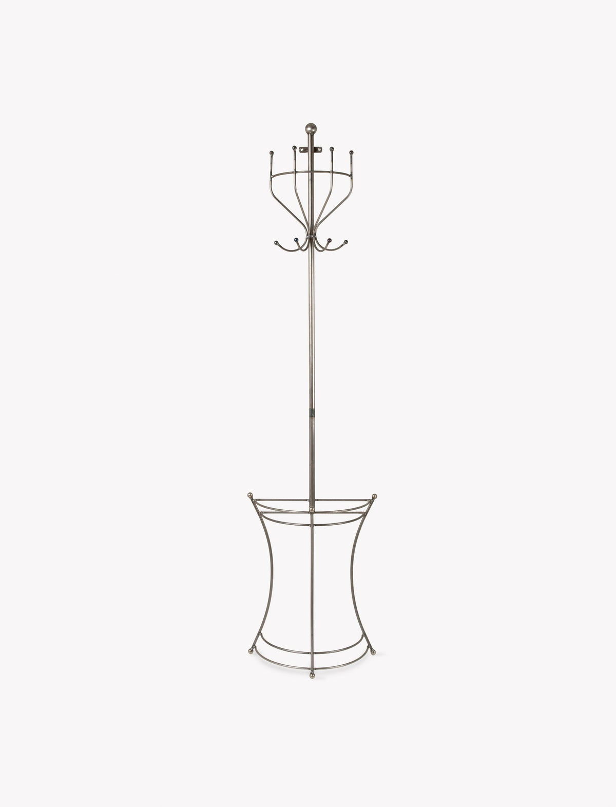 Farringdon Wall Mounted Coat Stand – Raw Metal, Dark Grey
