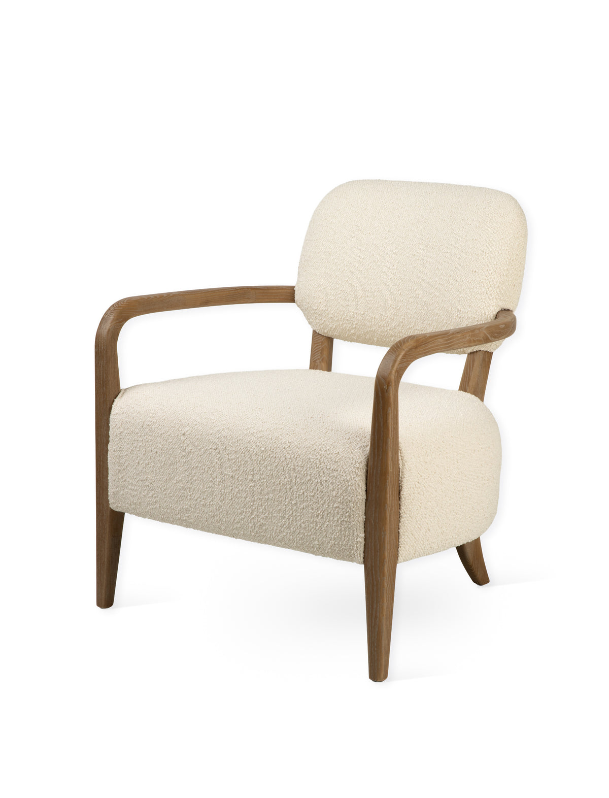 Cherhill Armchair – Ash Wood, White