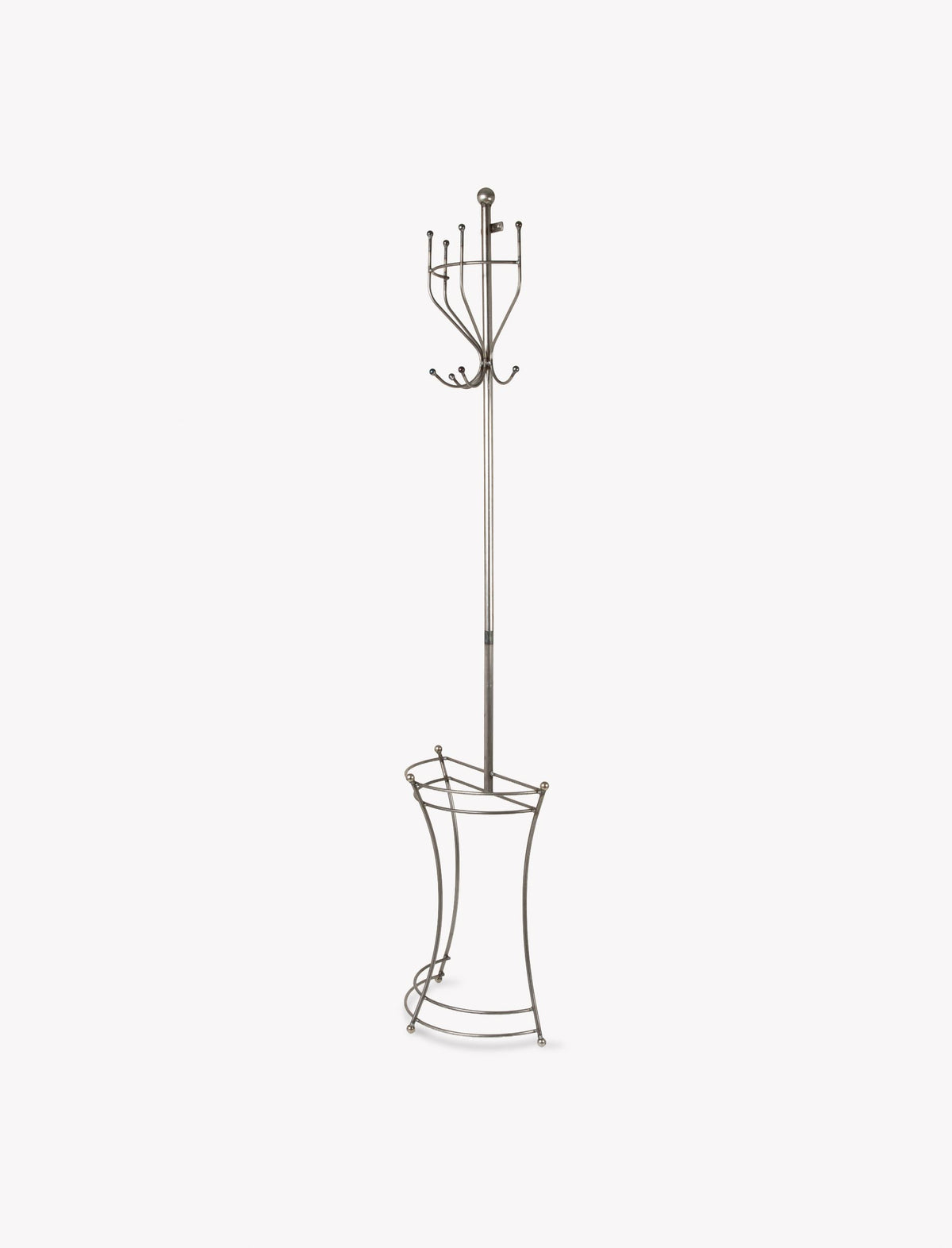 Farringdon Wall Mounted Coat Stand – Raw Metal, Dark Grey