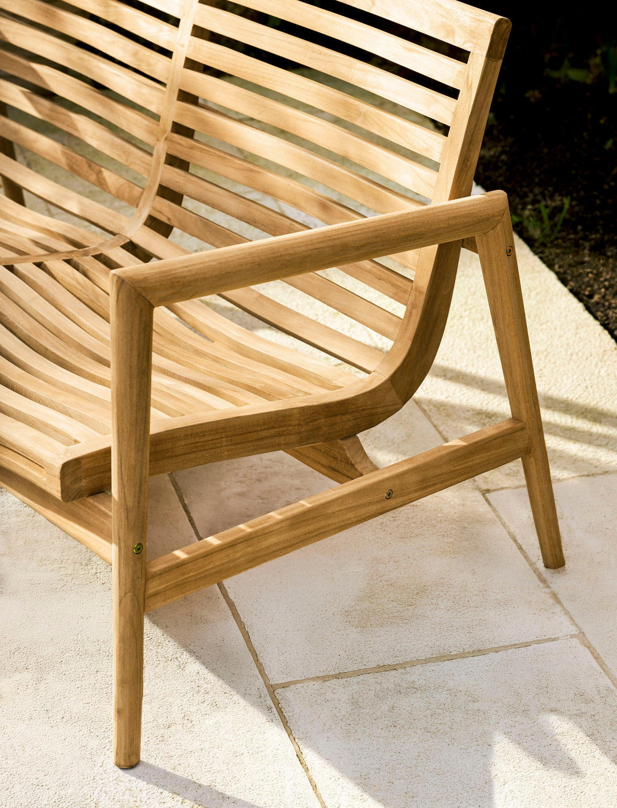 Coate 2 Seater Bench – Teak, Natural