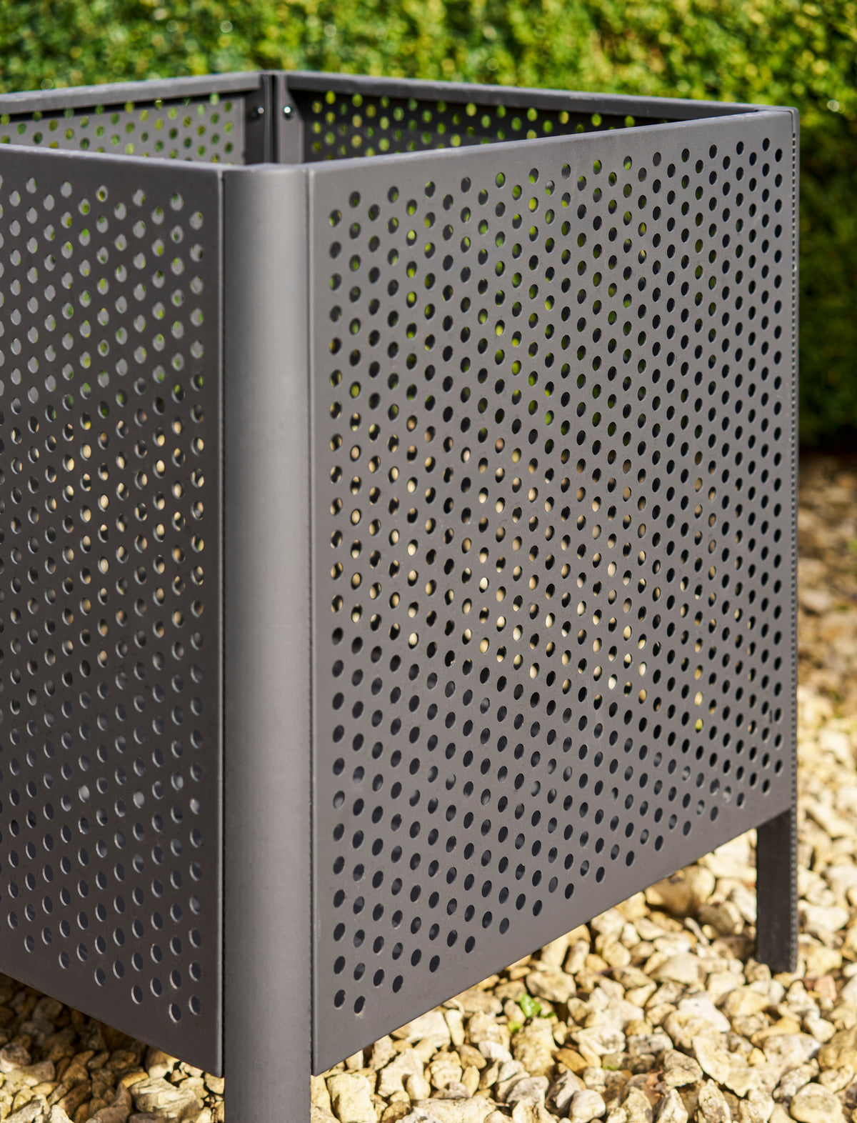 Bayliss Fire Pit Square – Steel, Black