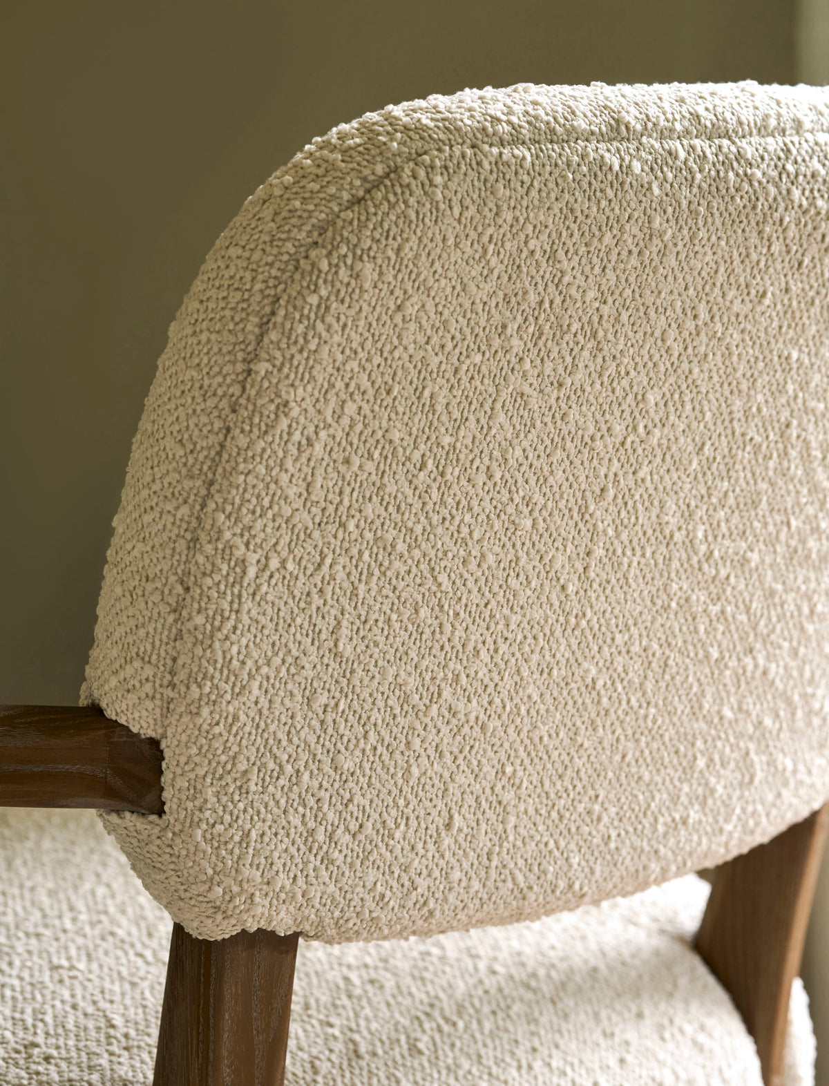 Cherhill Armchair – Ash Wood, White