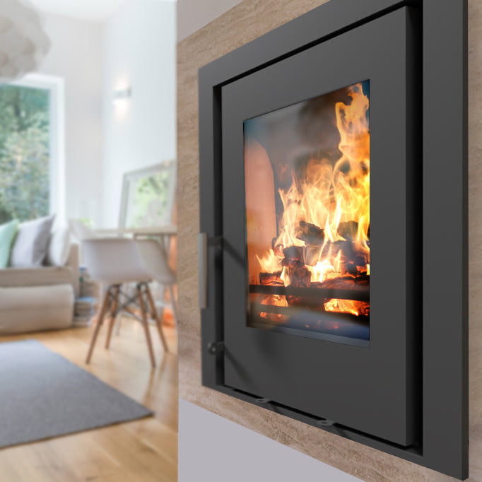 Saltfire CS5 5kW Inset Stove in Metallic Black