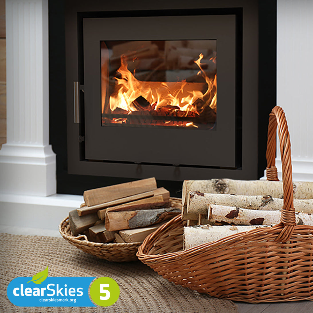 Saltfire CS7 7kW Inset Stove in Metallic Black