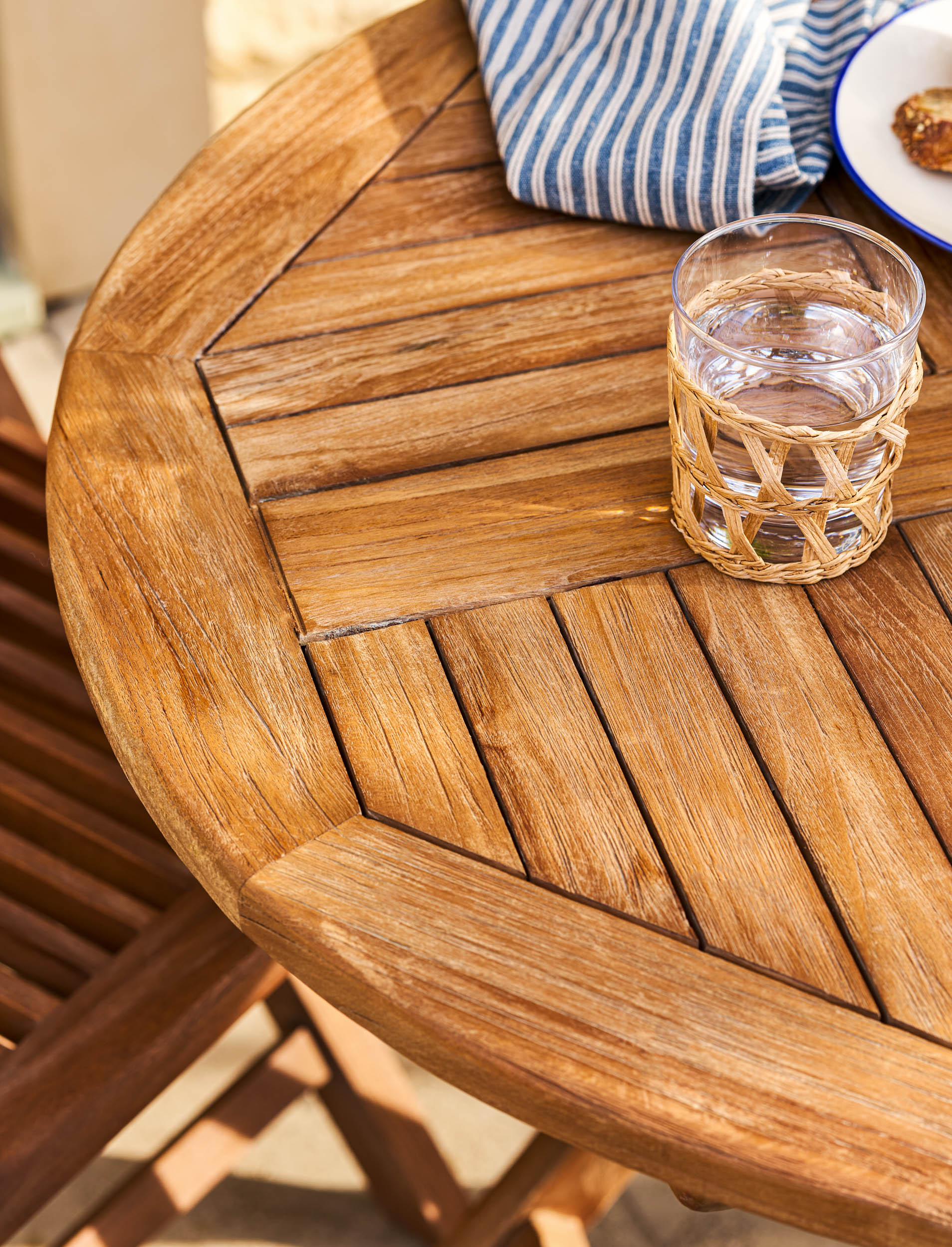 Radley Teak Bistro Set – Folding Table & Two Chairs