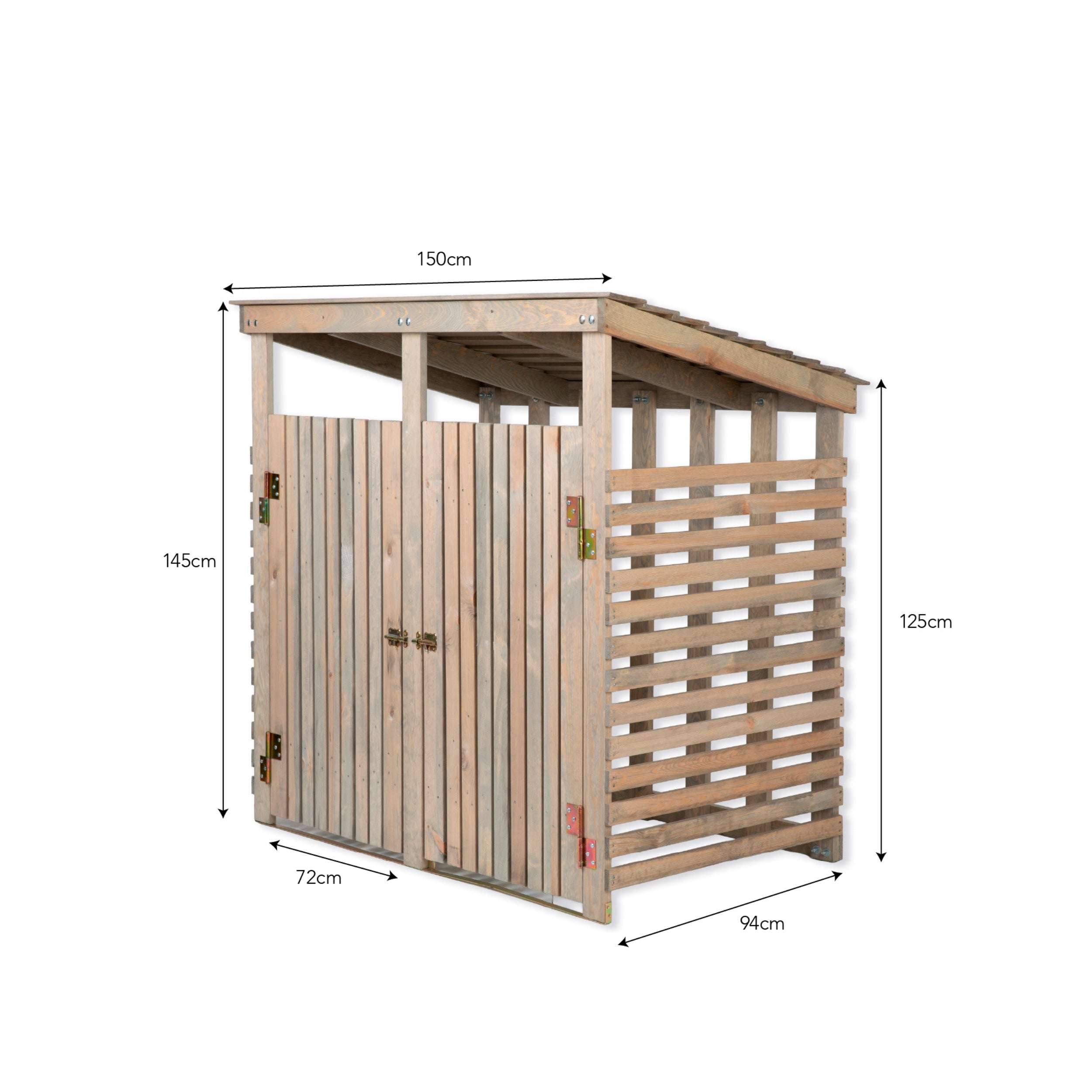 Aldsworth Double Wheelie Bin Store – Spruce