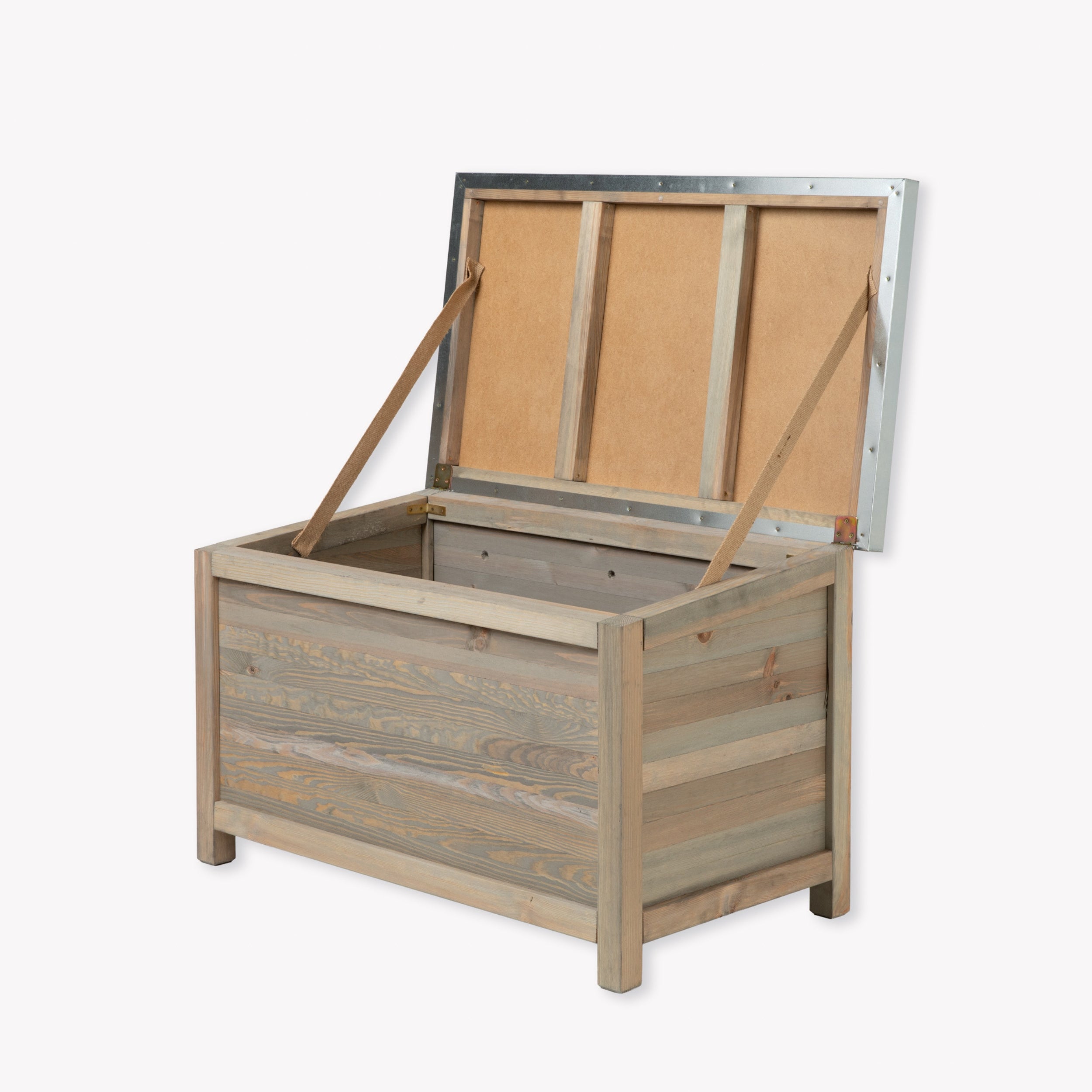Aldsworth Outdoor Storage Box – Spruce & Galvanised Steel