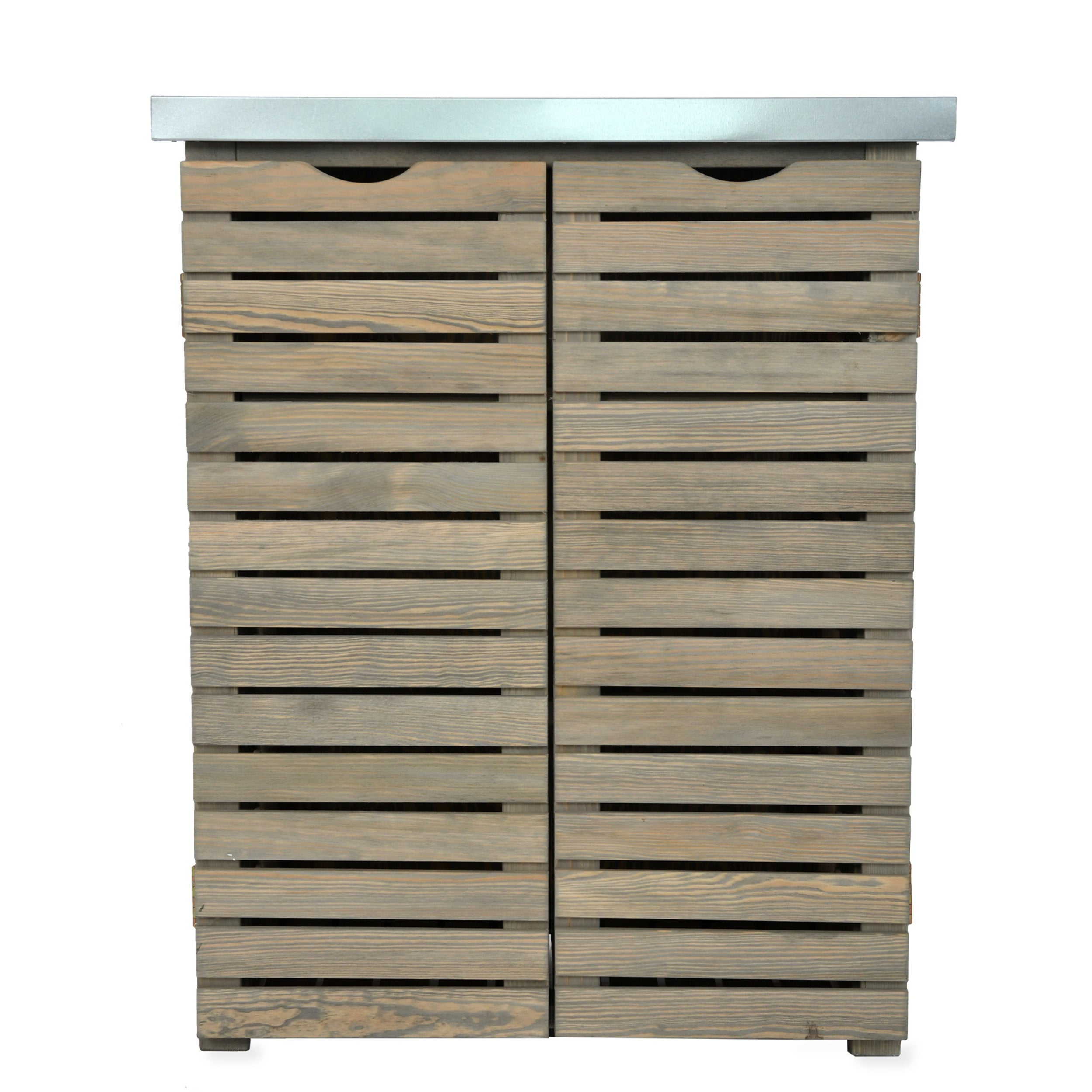 Aldsworth Slatted Storage Unit – Spruce & Galvanised Steel