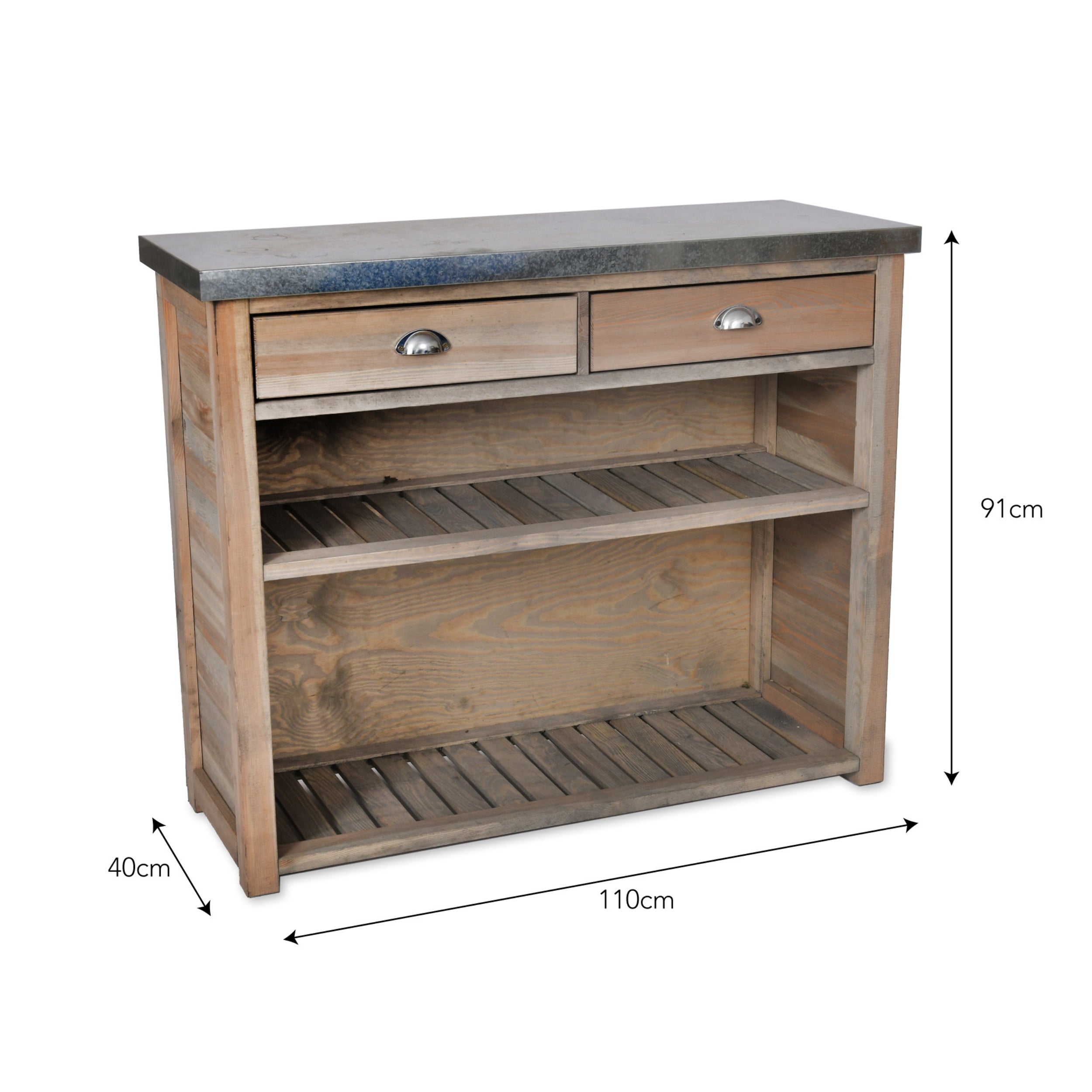 Aldsworth Storage Unit – Spruce & Galvanised Steel