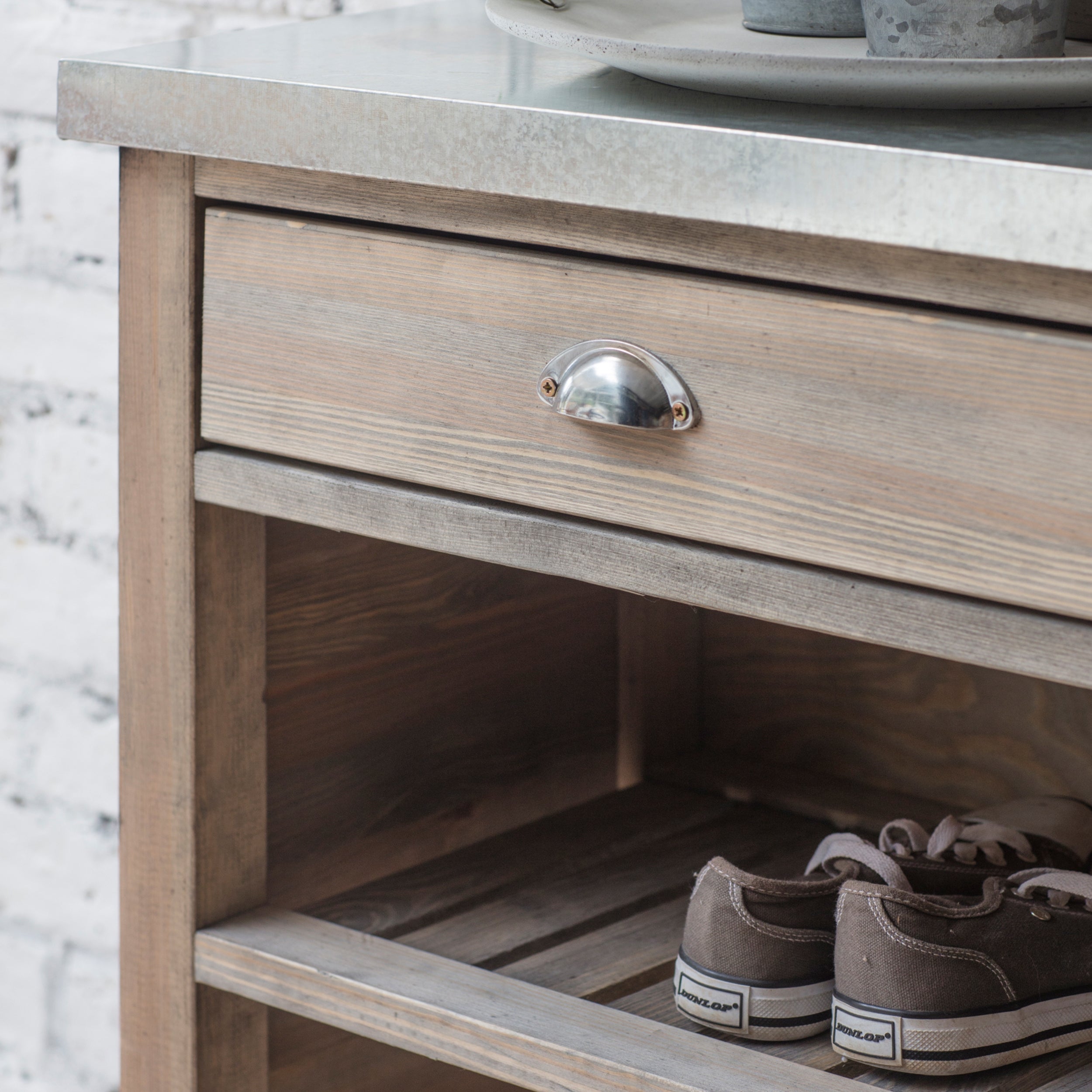Aldsworth Storage Unit – Spruce & Galvanised Steel