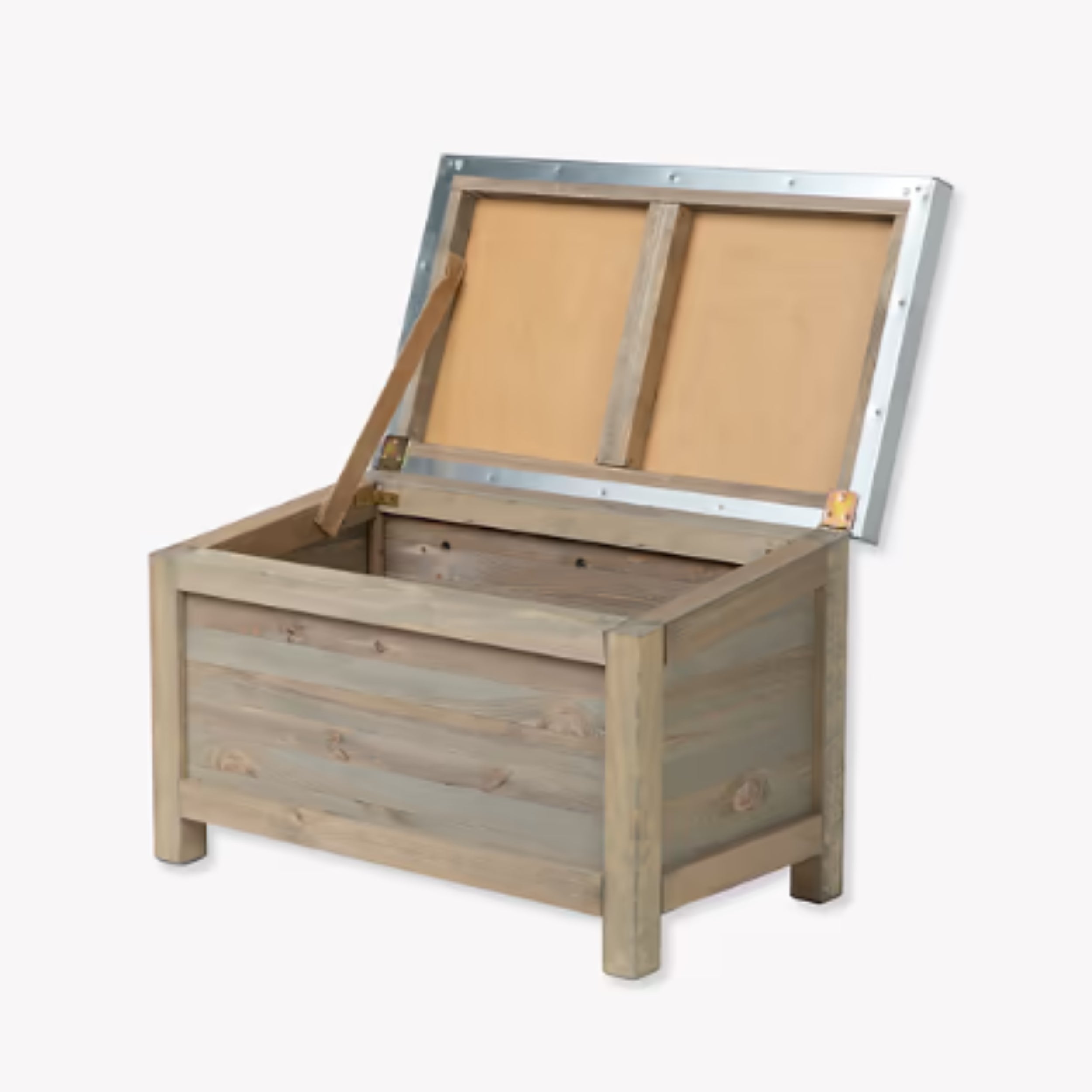 Aldsworth Outdoor Storage Box – Spruce & Galvanised Steel