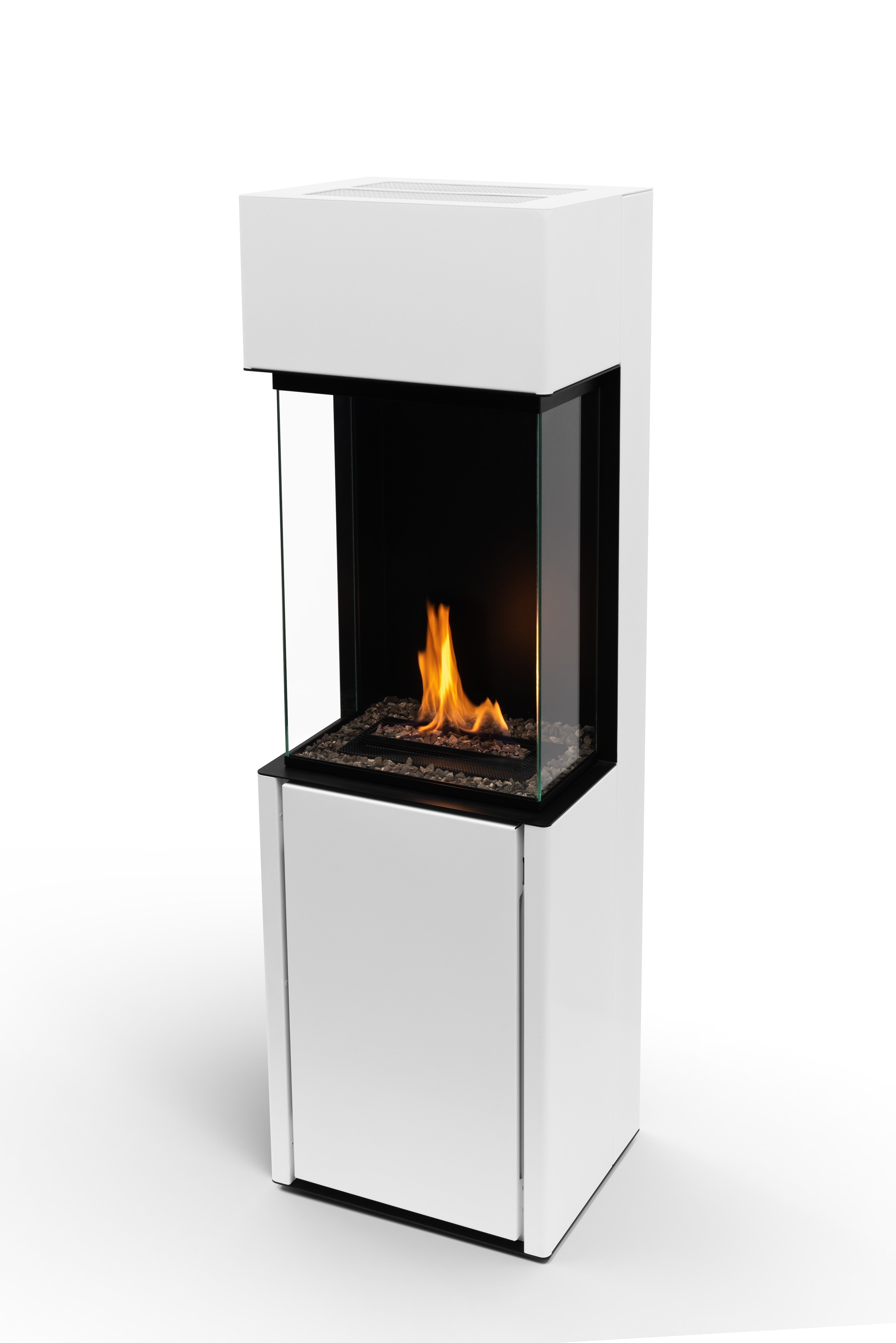 Planika Arcticon White – Automatic Ethanol Fireplace with BEV Technology®