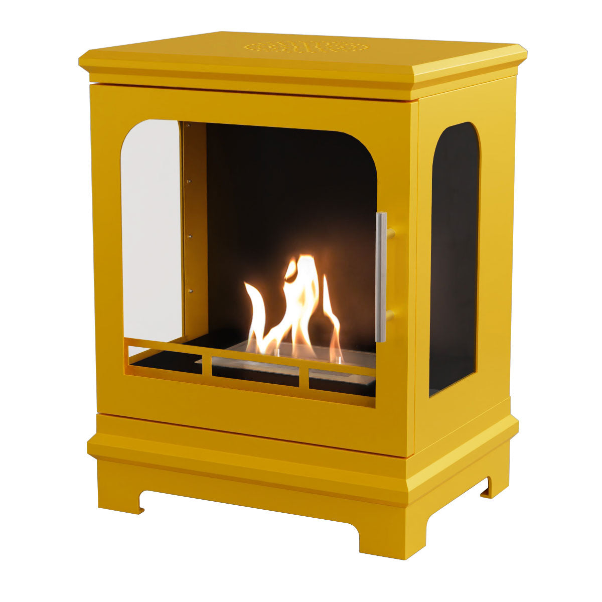 ScandiFlames Honolulu – Signal Yellow Freestanding Bioethanol Stove