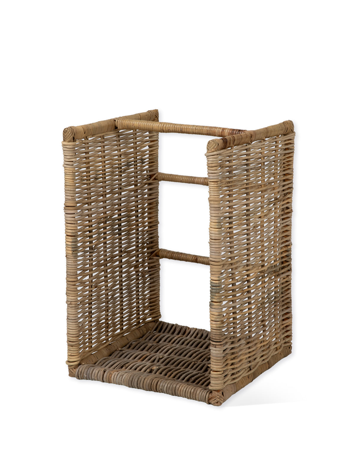 Bembridge Log Holder – Rattan, Natural