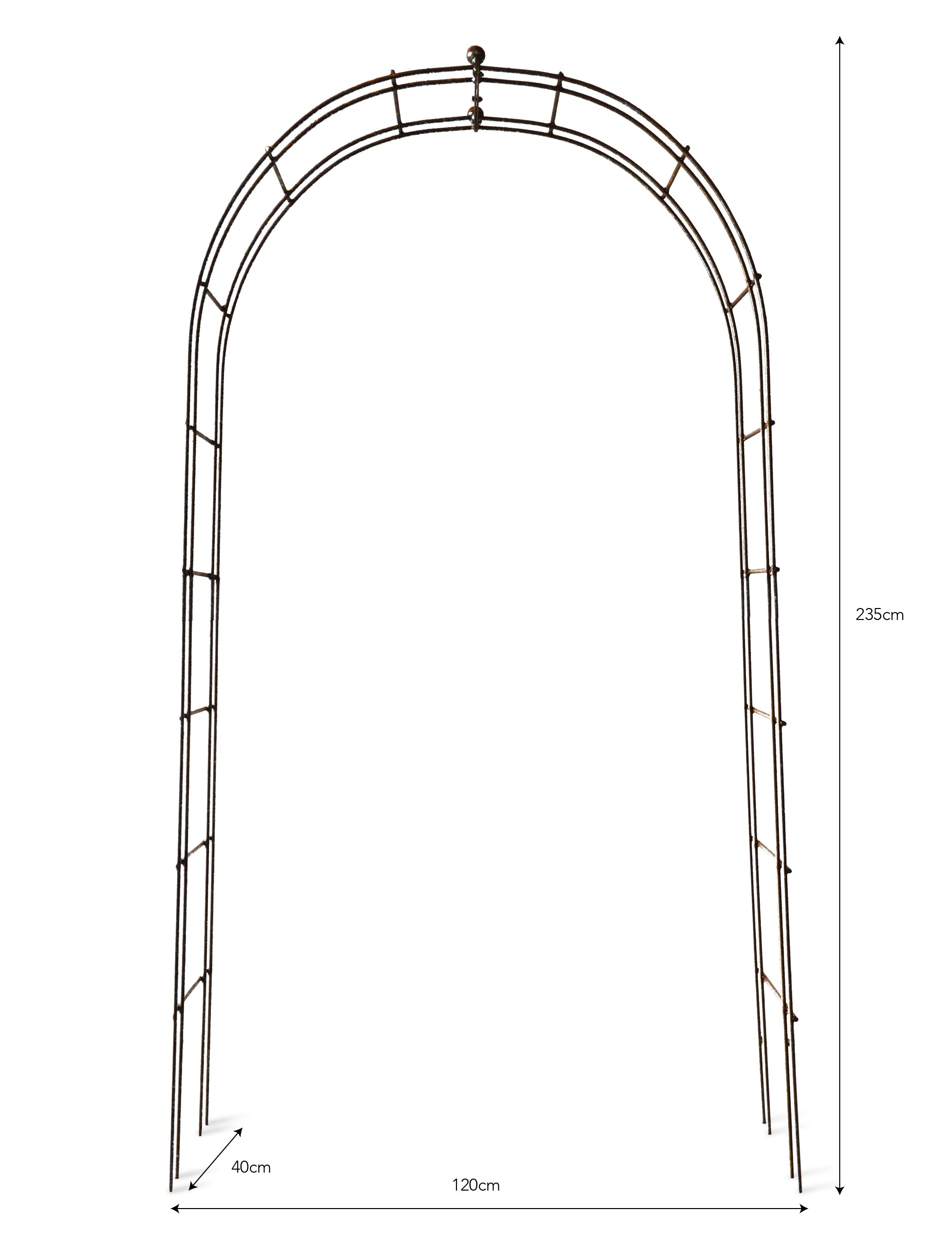 Barrington Raw Metal Rose Arch