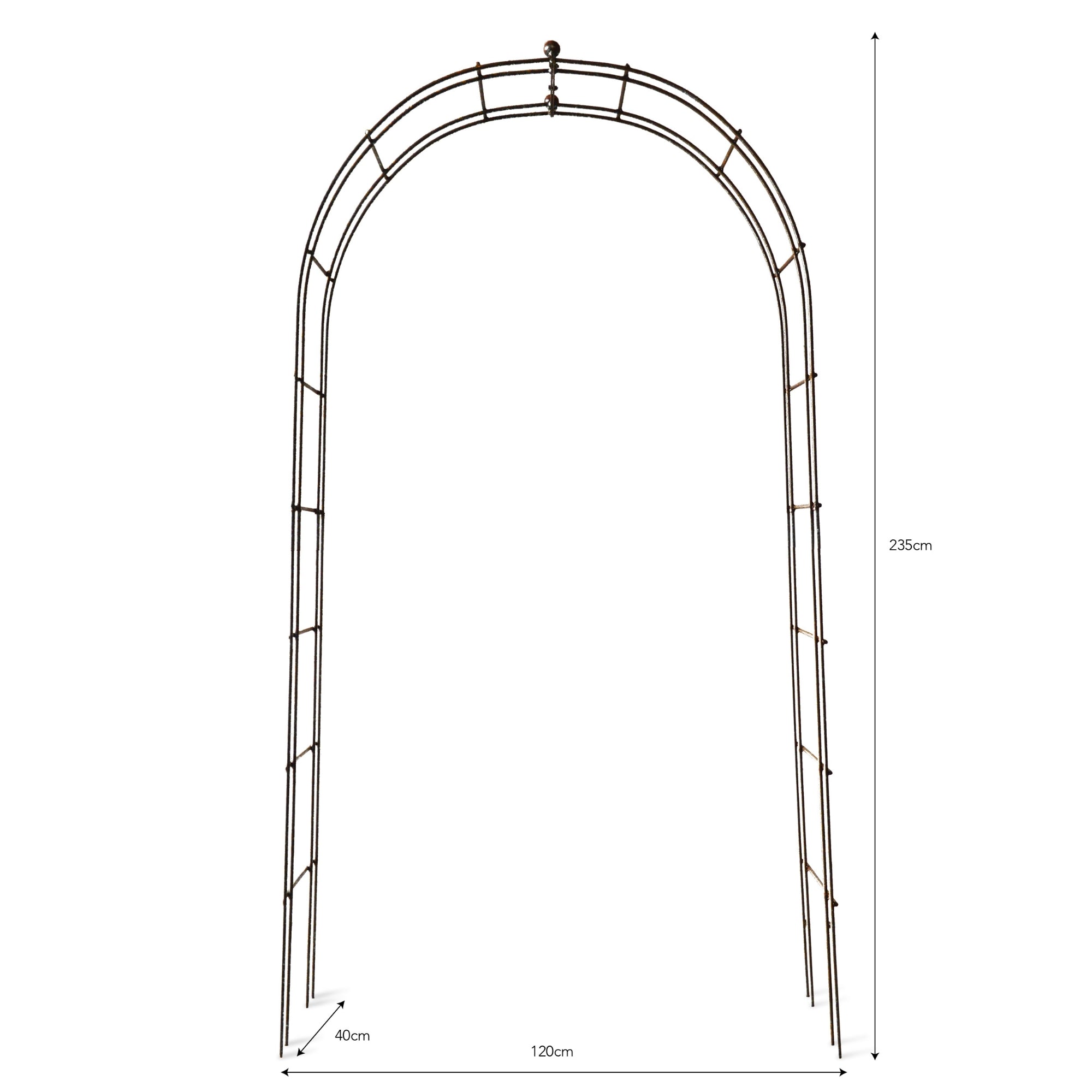 Barrington Raw Metal Rose Arch