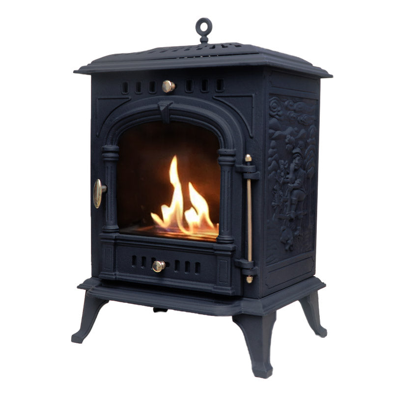 ScandiFlames Bergen – Cast Iron Freestanding Bioethanol Stove