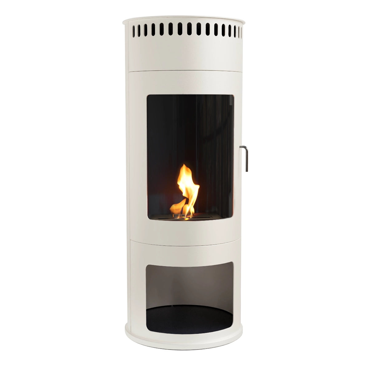 ScandiFlames Washington – Freestanding Bioethanol Stove Fireplace (White)