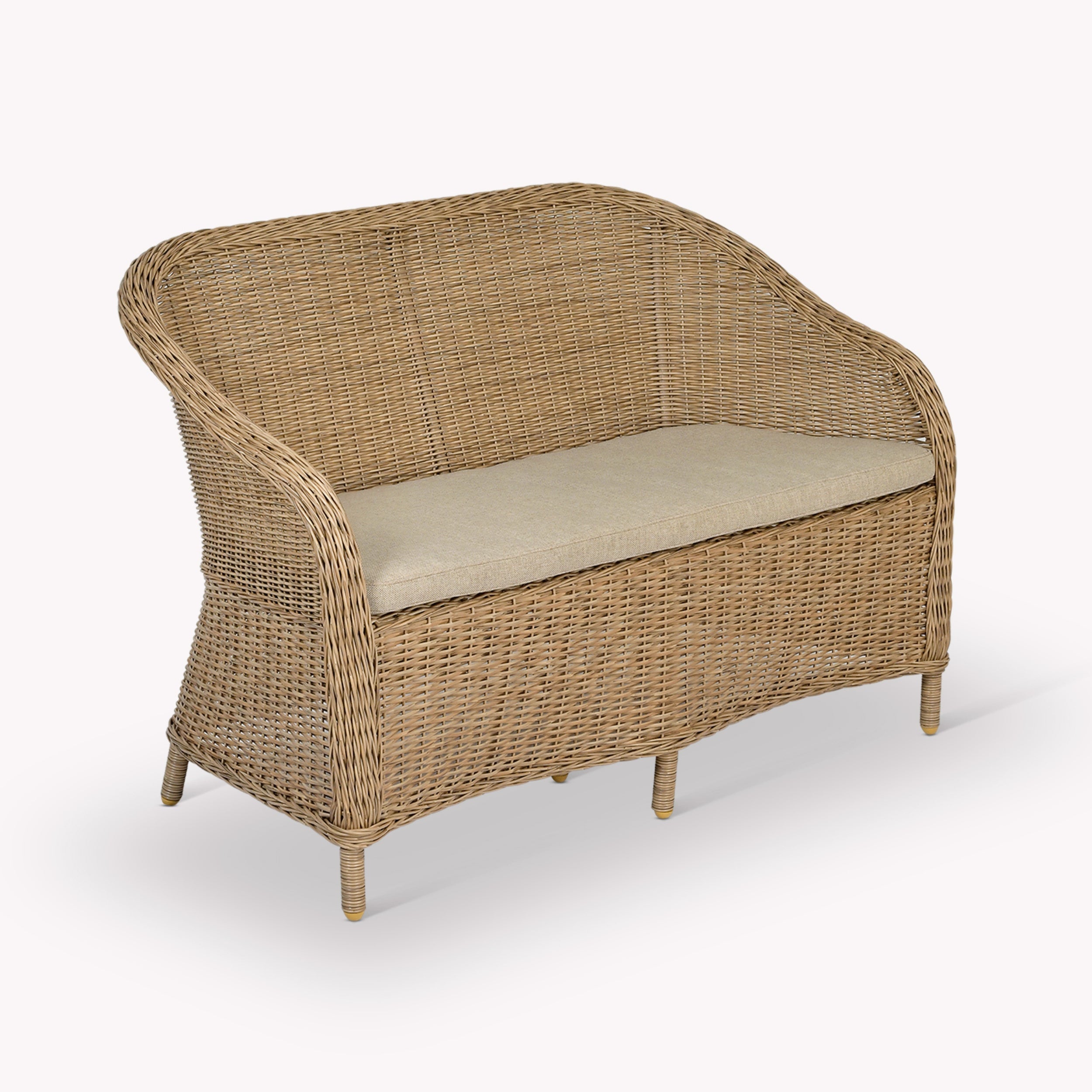 Brayford Bench – Natural PE Rattan