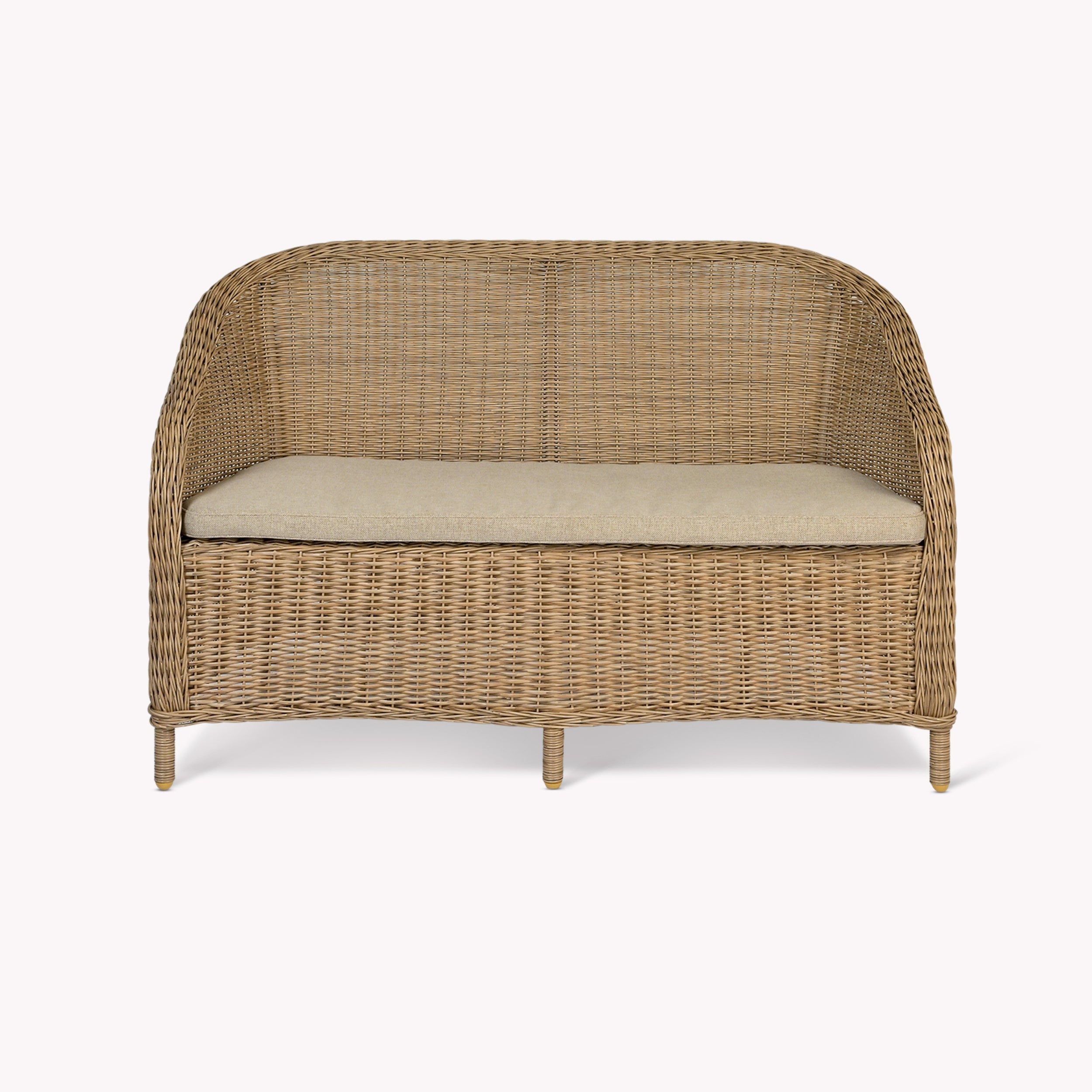 Brayford Bench – Natural PE Rattan