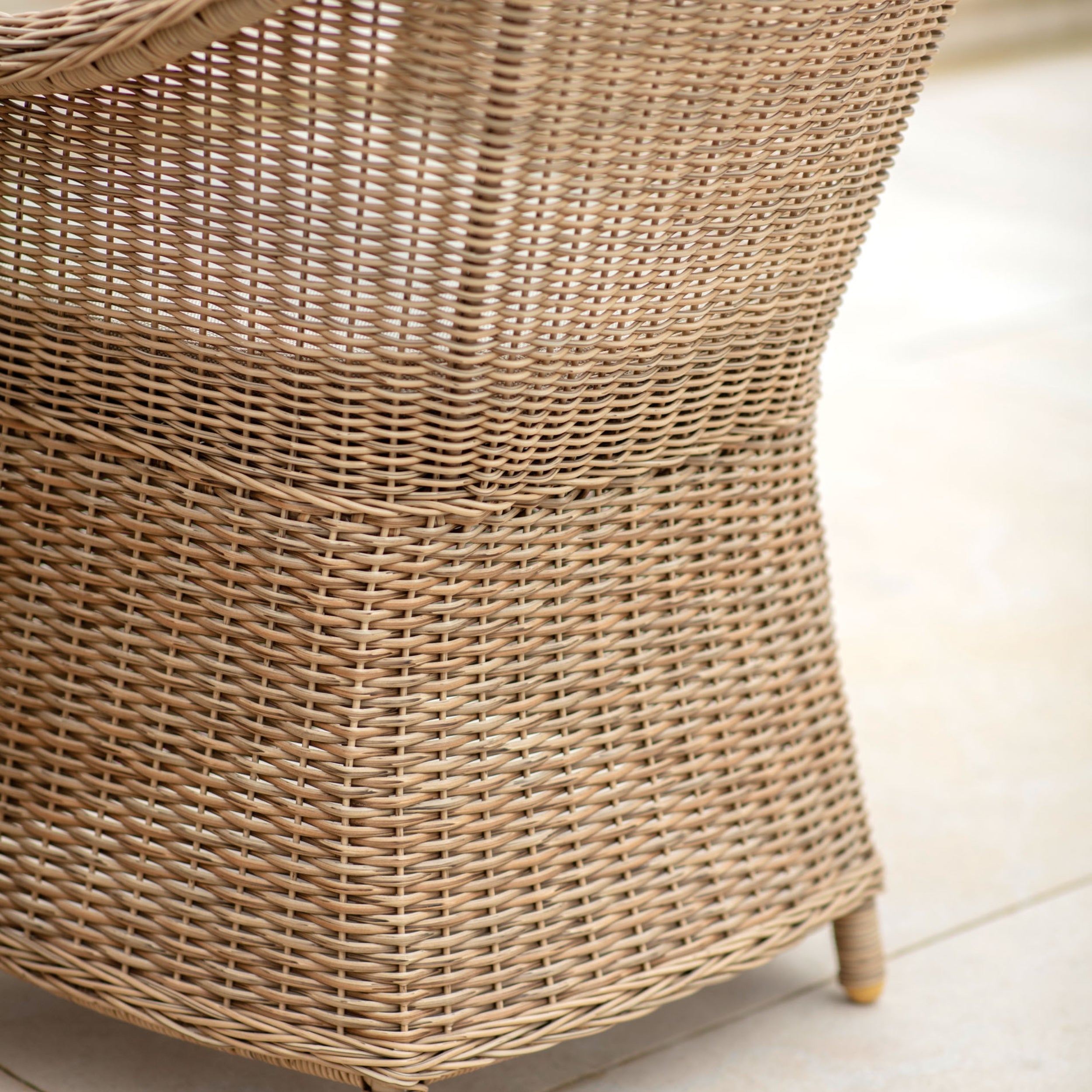 Brayford Outdoor Chair – PE Rattan & Grey Cushion