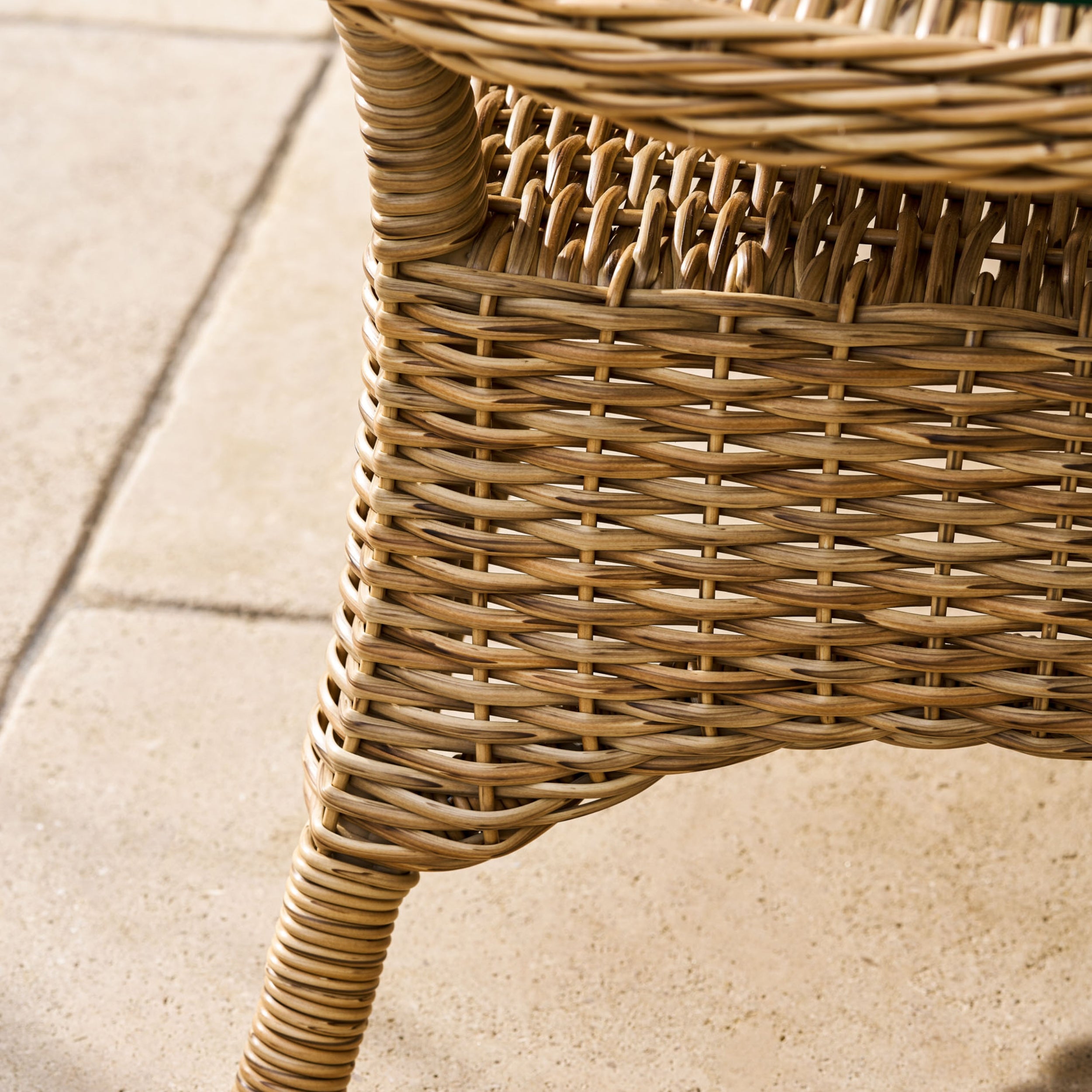 Brayford Outdoor Coffee Table – PE Rattan & Glass