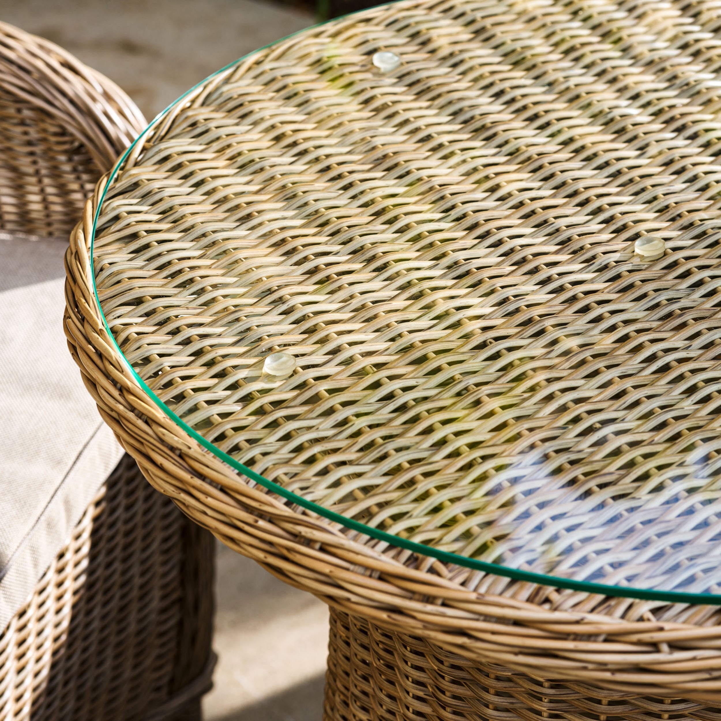 Brayford Outdoor Bistro Set – PE Rattan, Table & 2 Chairs