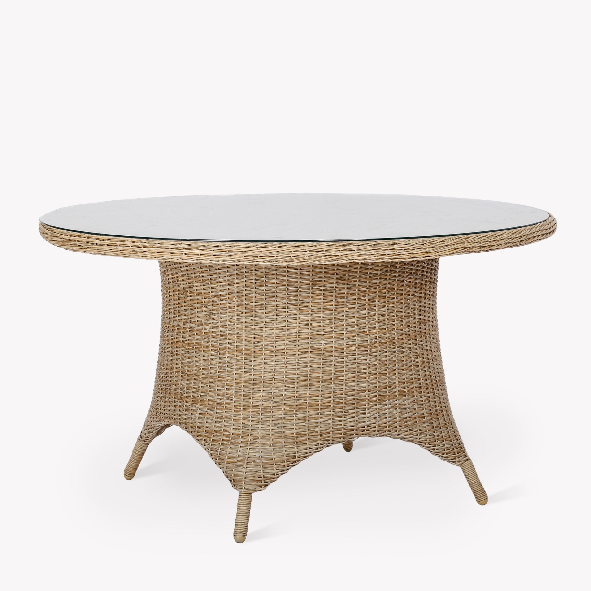 Brayford Large Round Outdoor Dining Set – Table & 6 Chairs