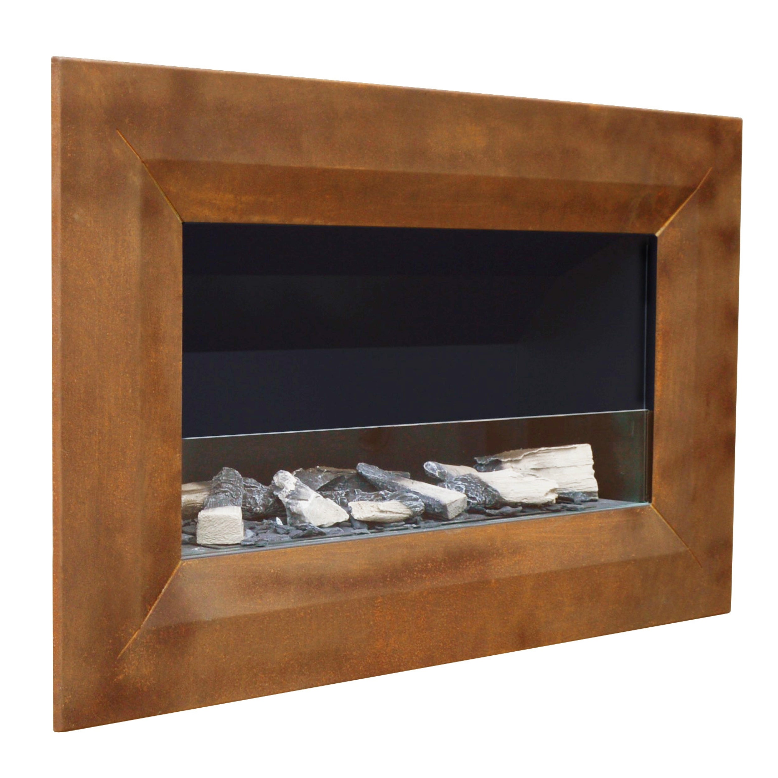 Italkero Capri 80 Outdoor Gas Fireplace with Remote Control – Corten Colour