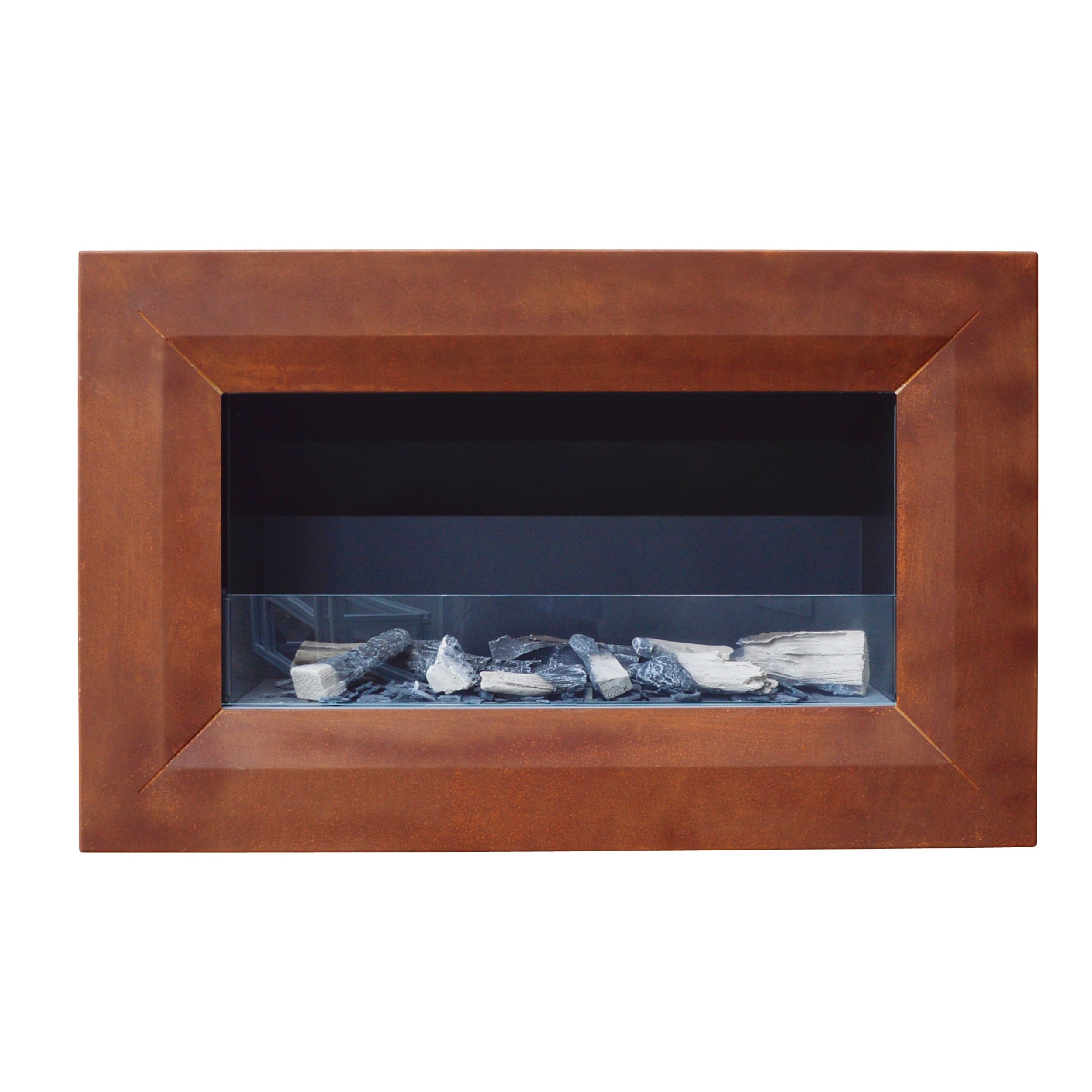 Italkero Capri 80 Outdoor Gas Fireplace with Remote Control – Corten Colour