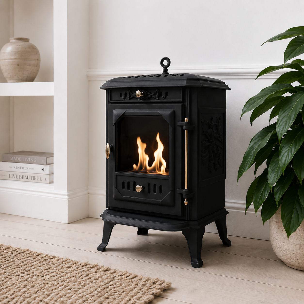 ScandiFlames Ulvik Cast Iron Bioethanol Stove