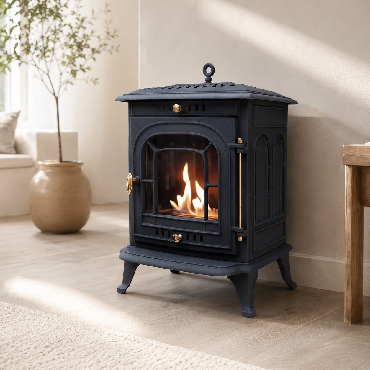 ScandiFlames Altar Cast Iron Bioethanol Stove | Freestanding