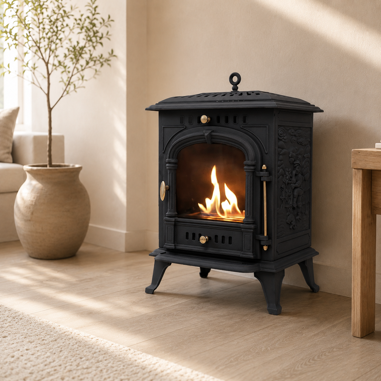 ScandiFlames Bergen Cast Iron Bioethanol Stove