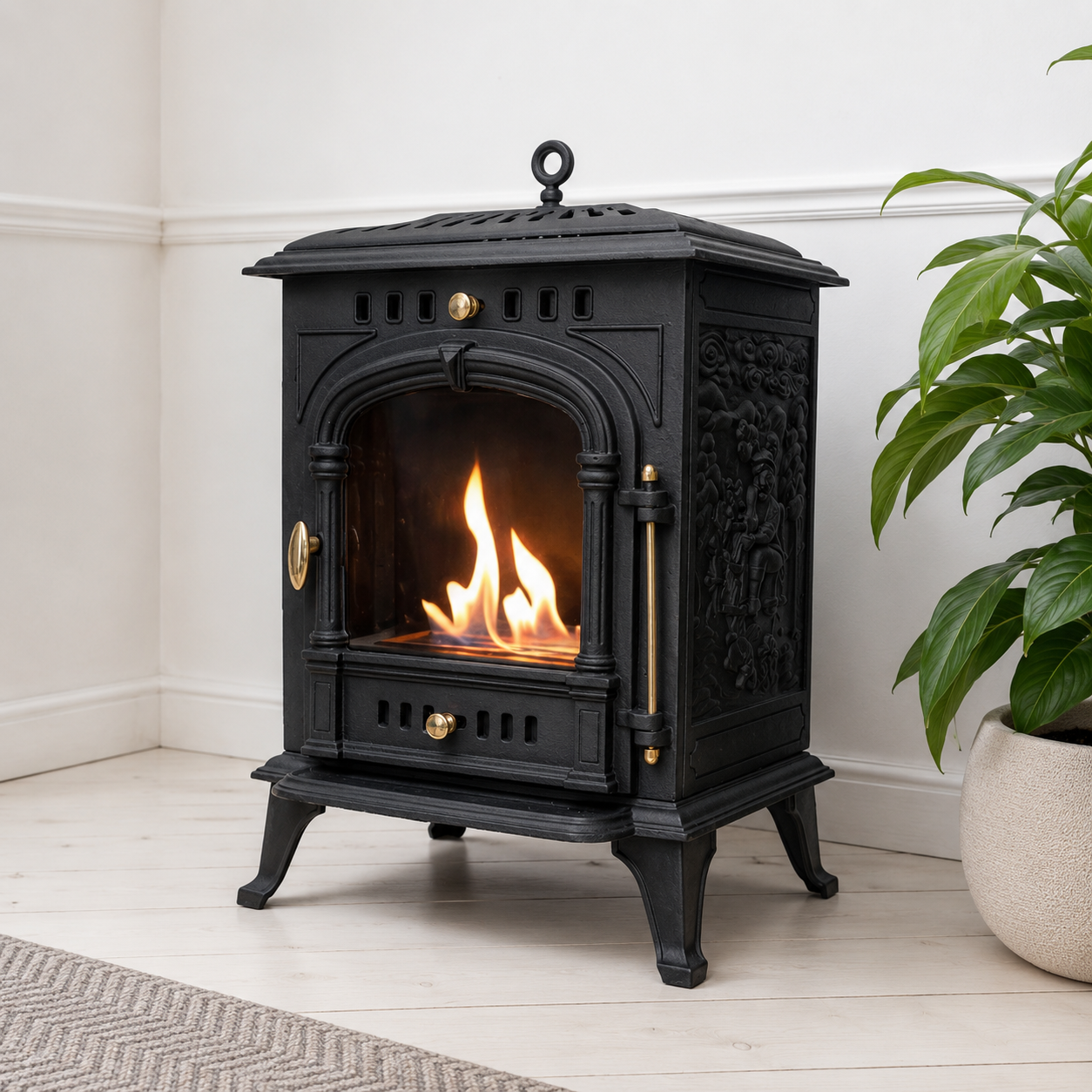 ScandiFlames Bergen Cast Iron Bioethanol Stove