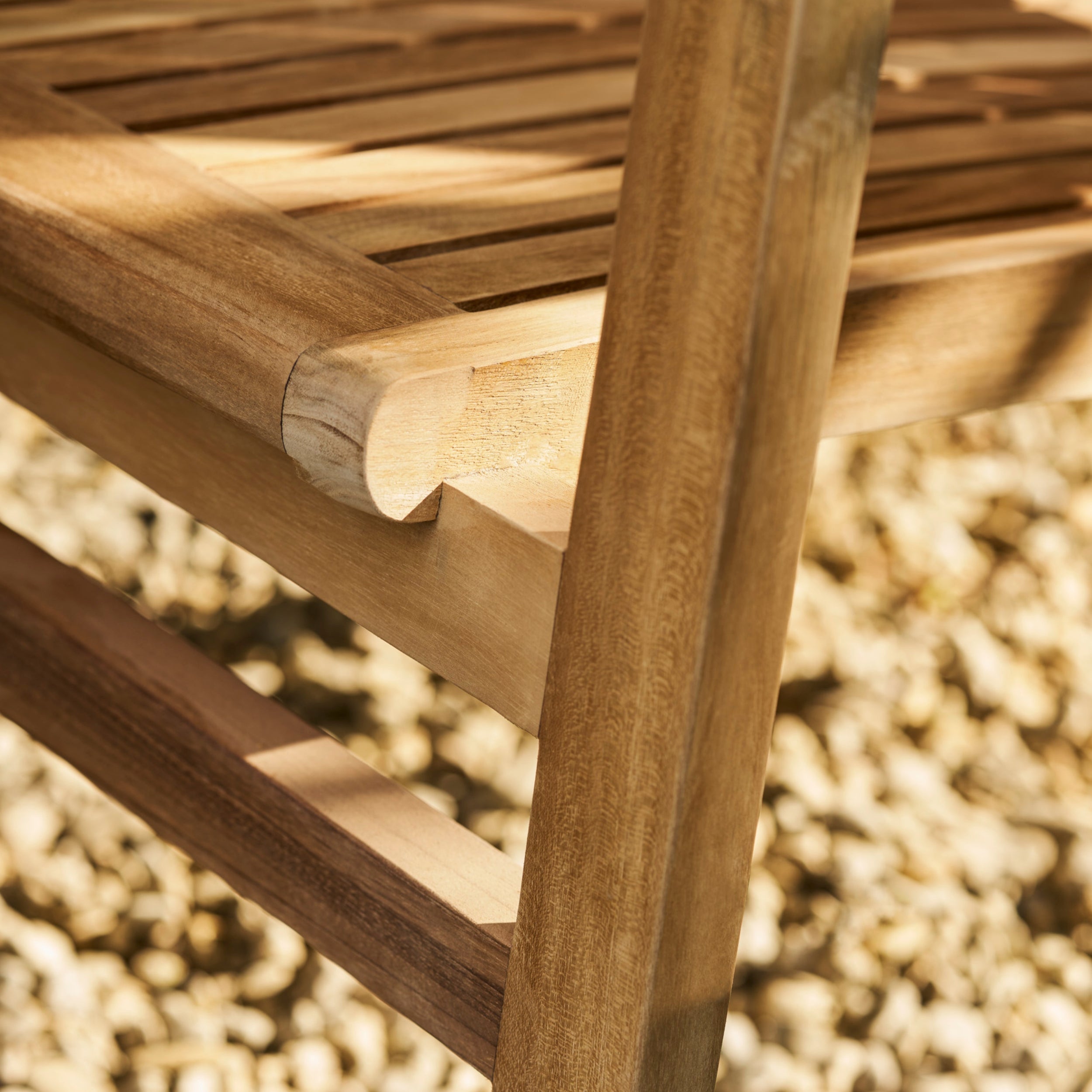 Churn Round Teak Table & 2 Henley Stacking Armchairs