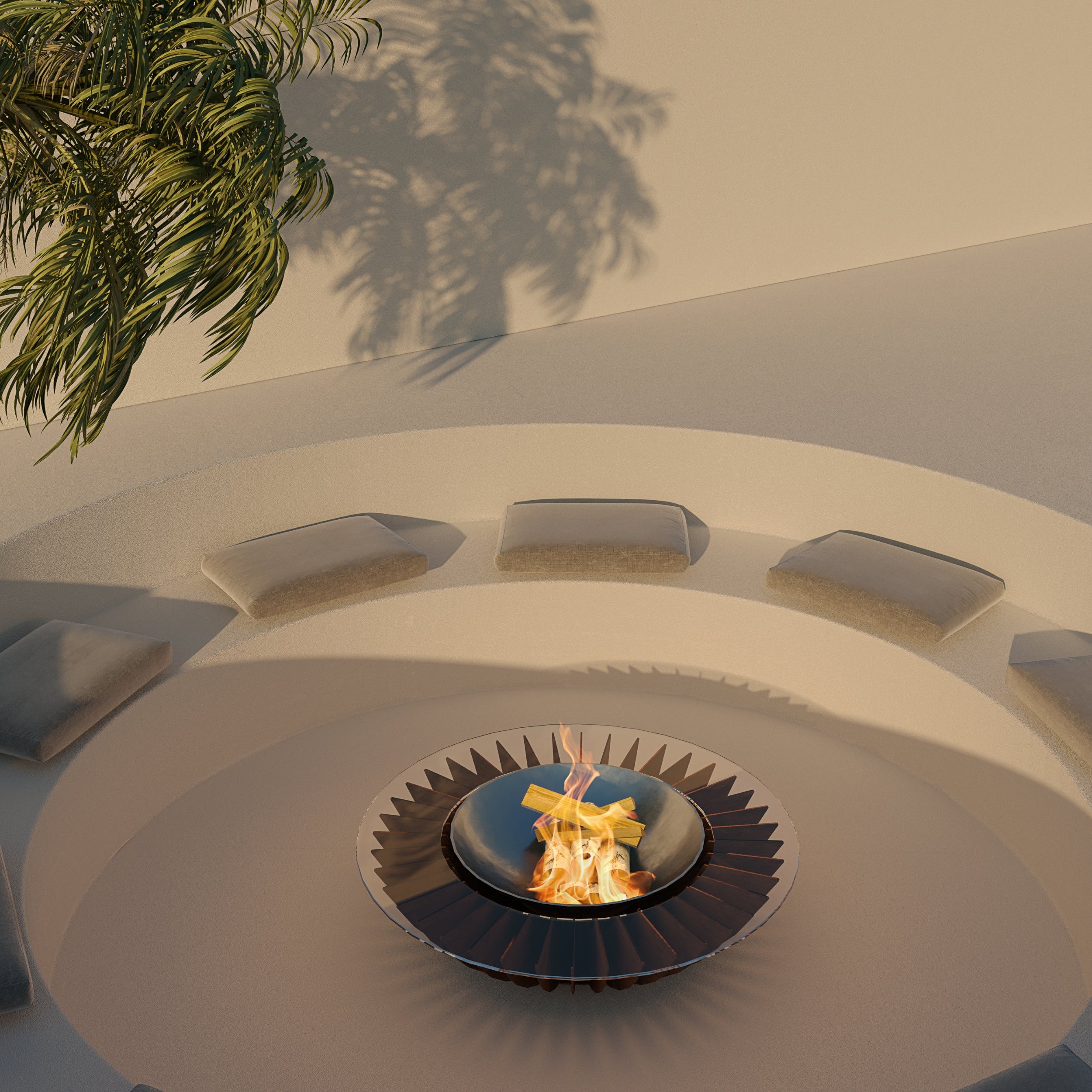GlammFire Cosmo 13 Outdoor Fire Pit – Wood & Charcoal
