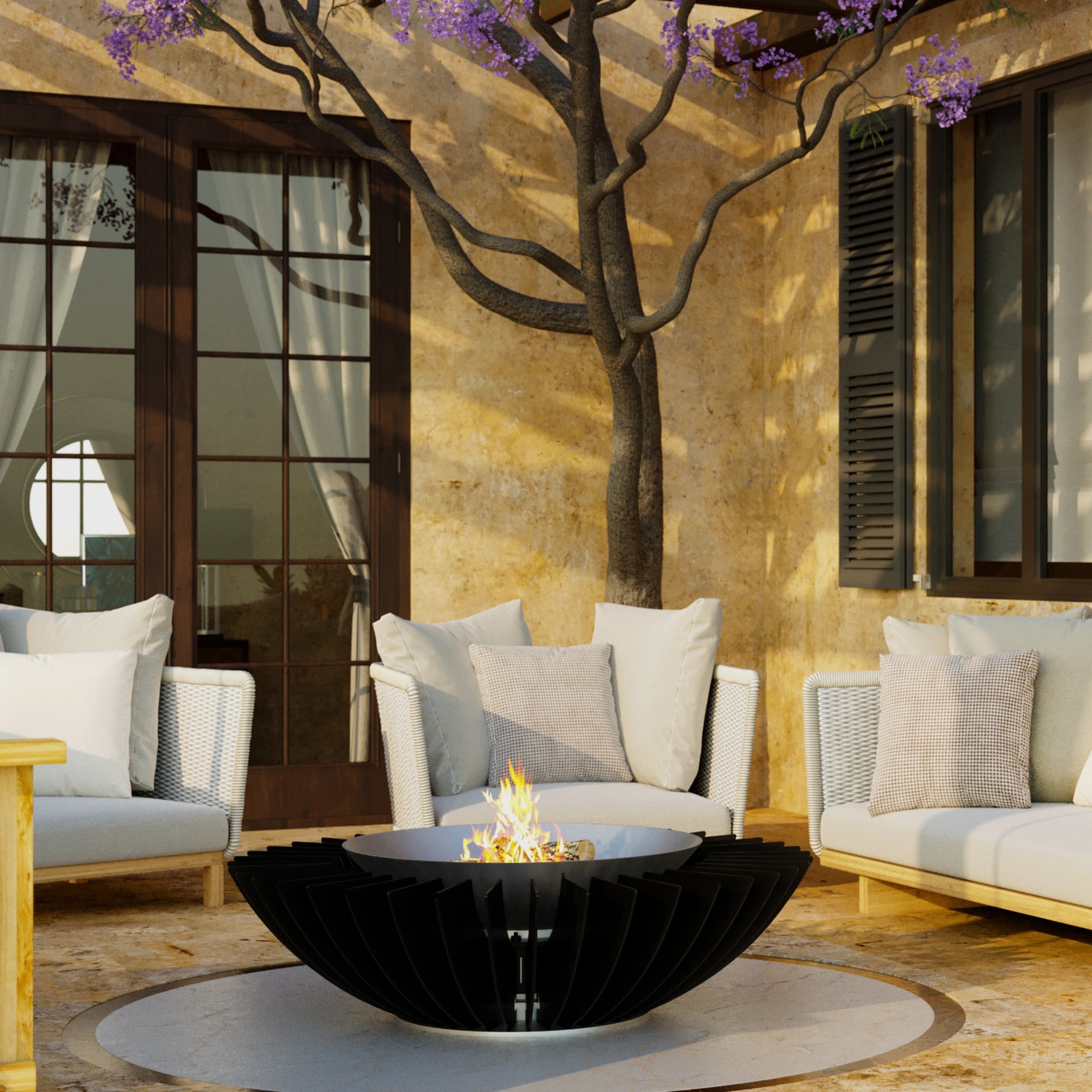 GlammFire Cosmo 13 Outdoor Fire Pit – Wood & Charcoal