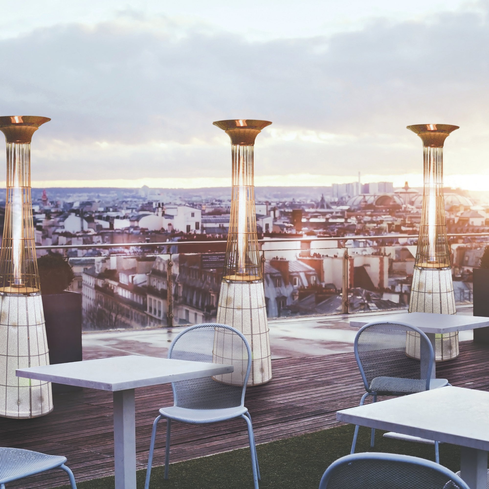 Italkero Dolce Vita Outdoor Gas Fire & Light Tower