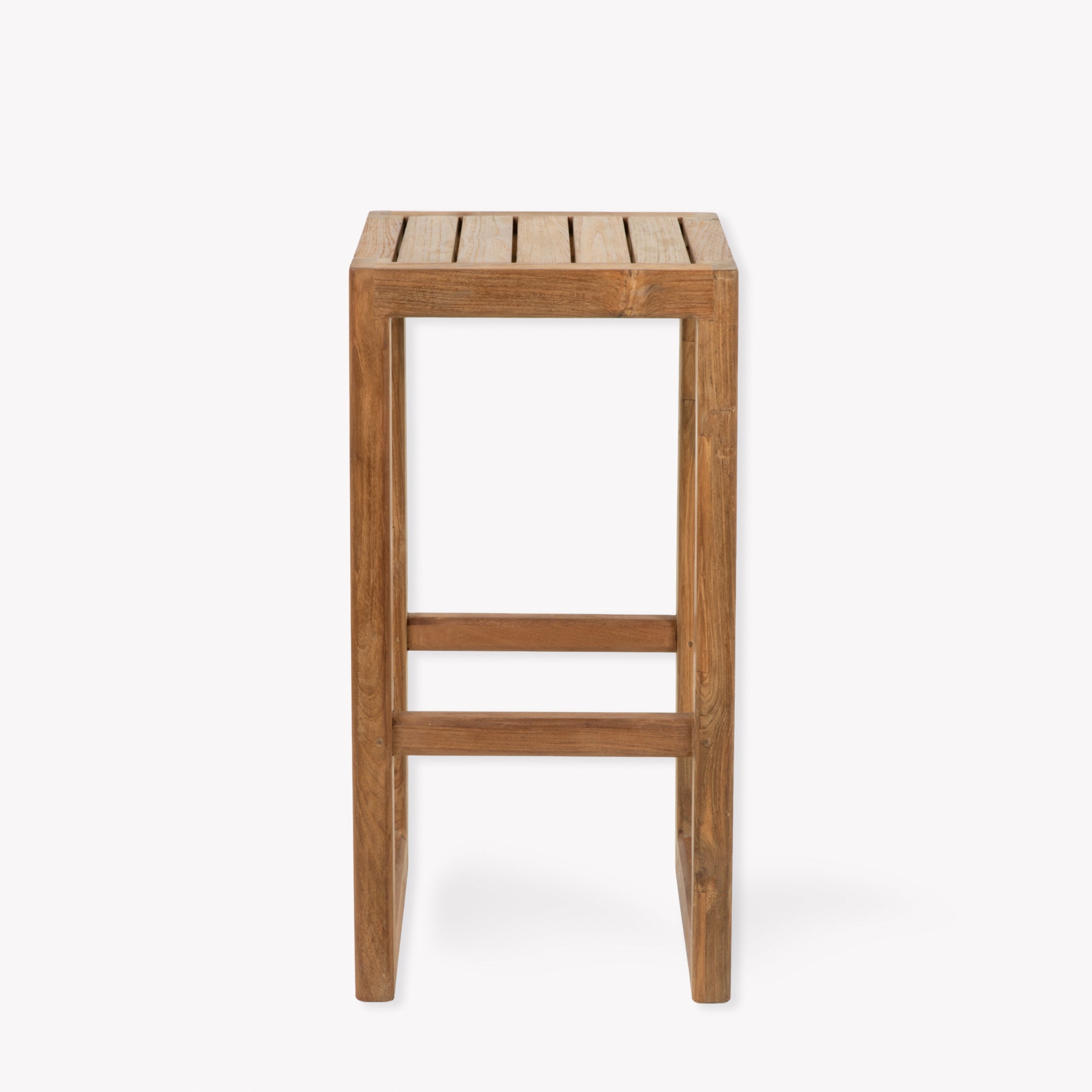 Dashwood Backless Bar Stools – Reclaimed Teak, Set of 2