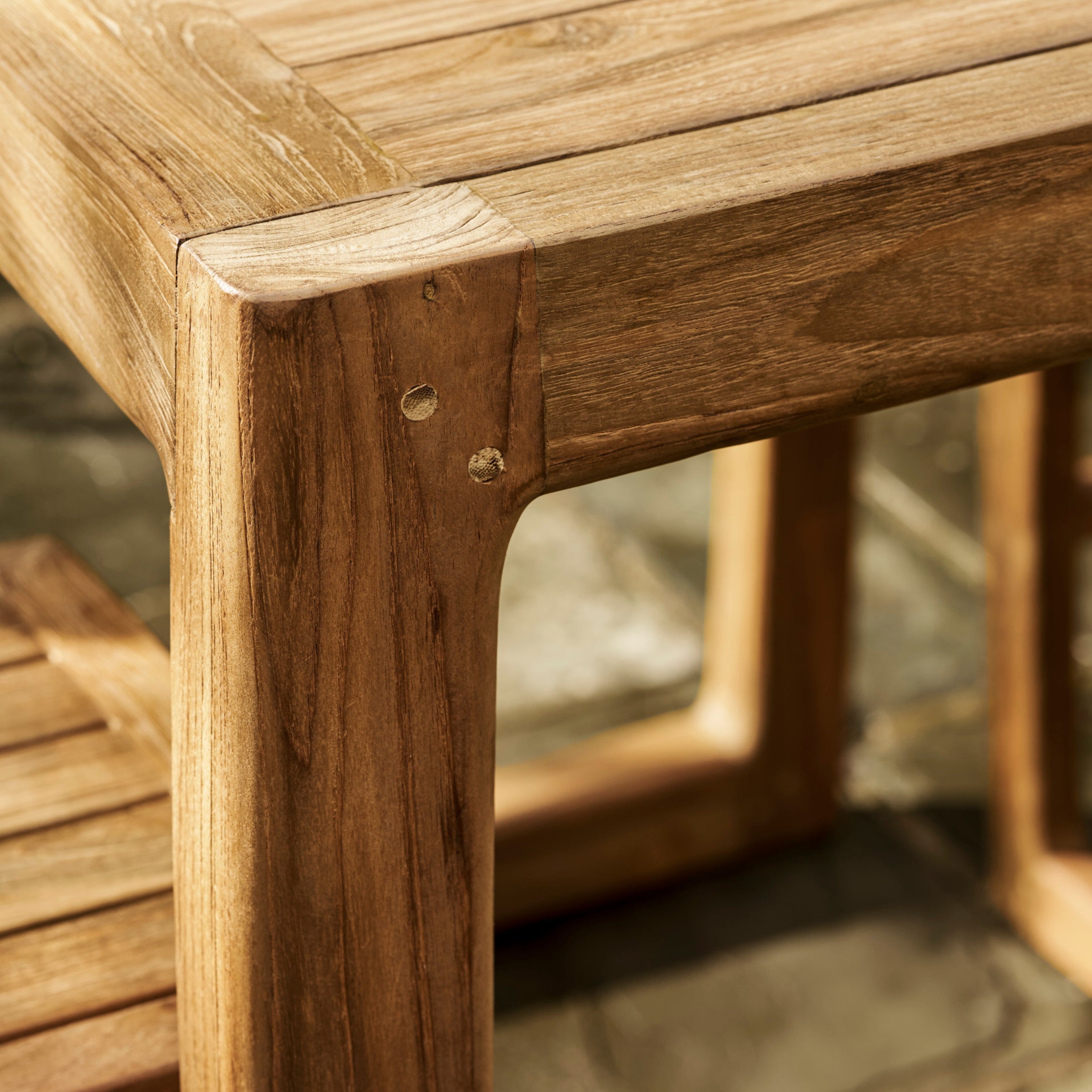 Dashwood Backless Bar Stools – Reclaimed Teak, Set of 2