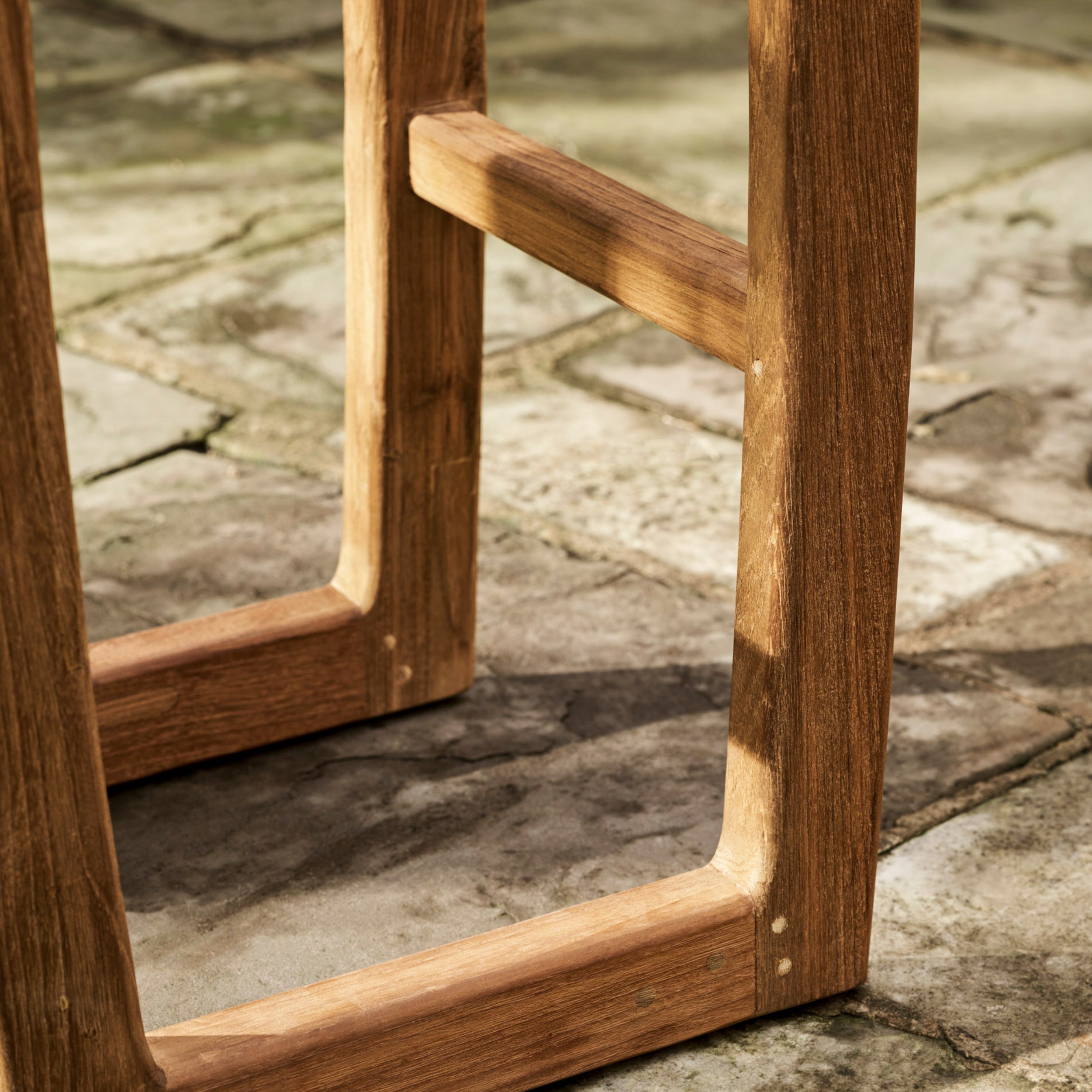 Dashwood Backless Bar Stools – Reclaimed Teak, Set of 2