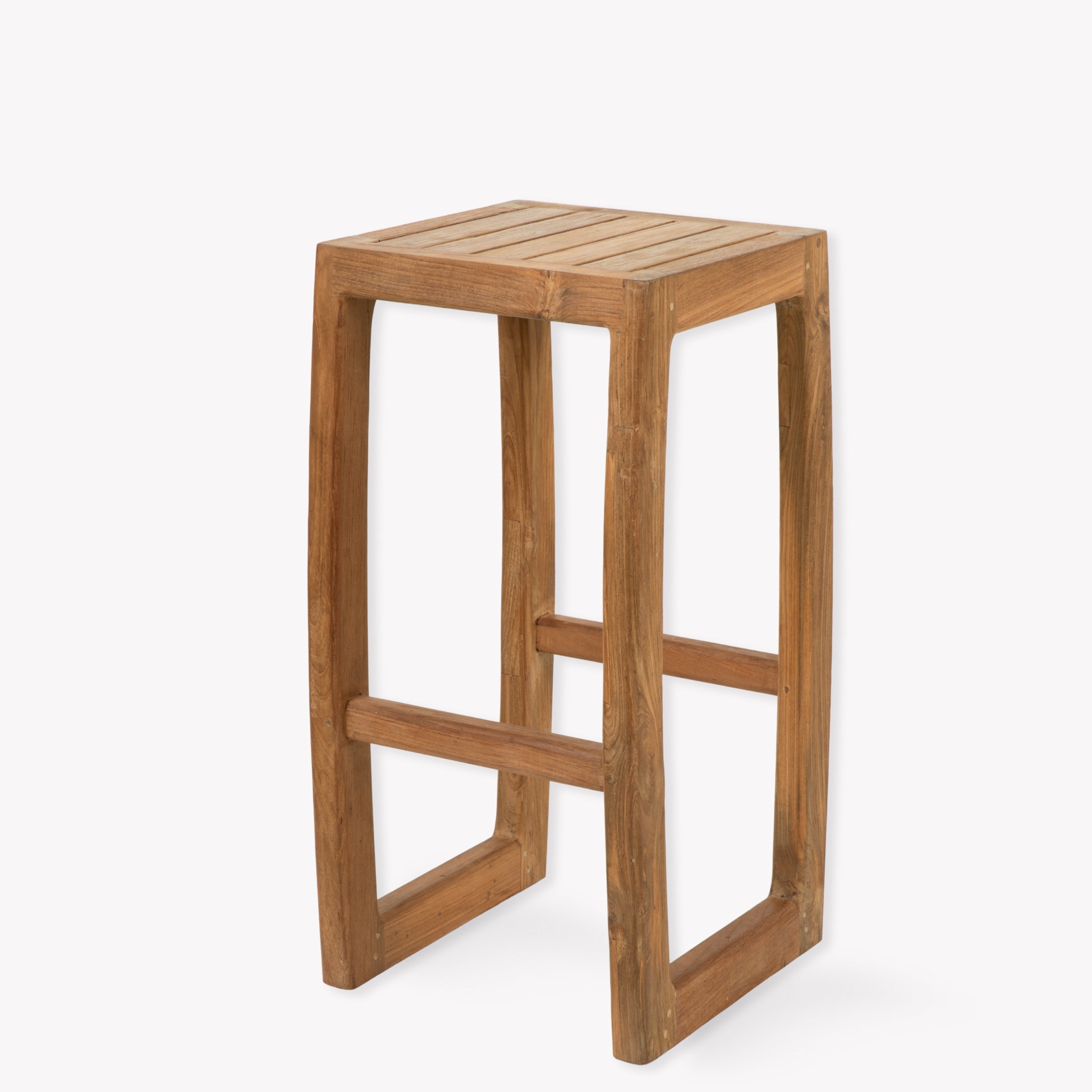 Dashwood Backless Bar Stools – Reclaimed Teak, Set of 2