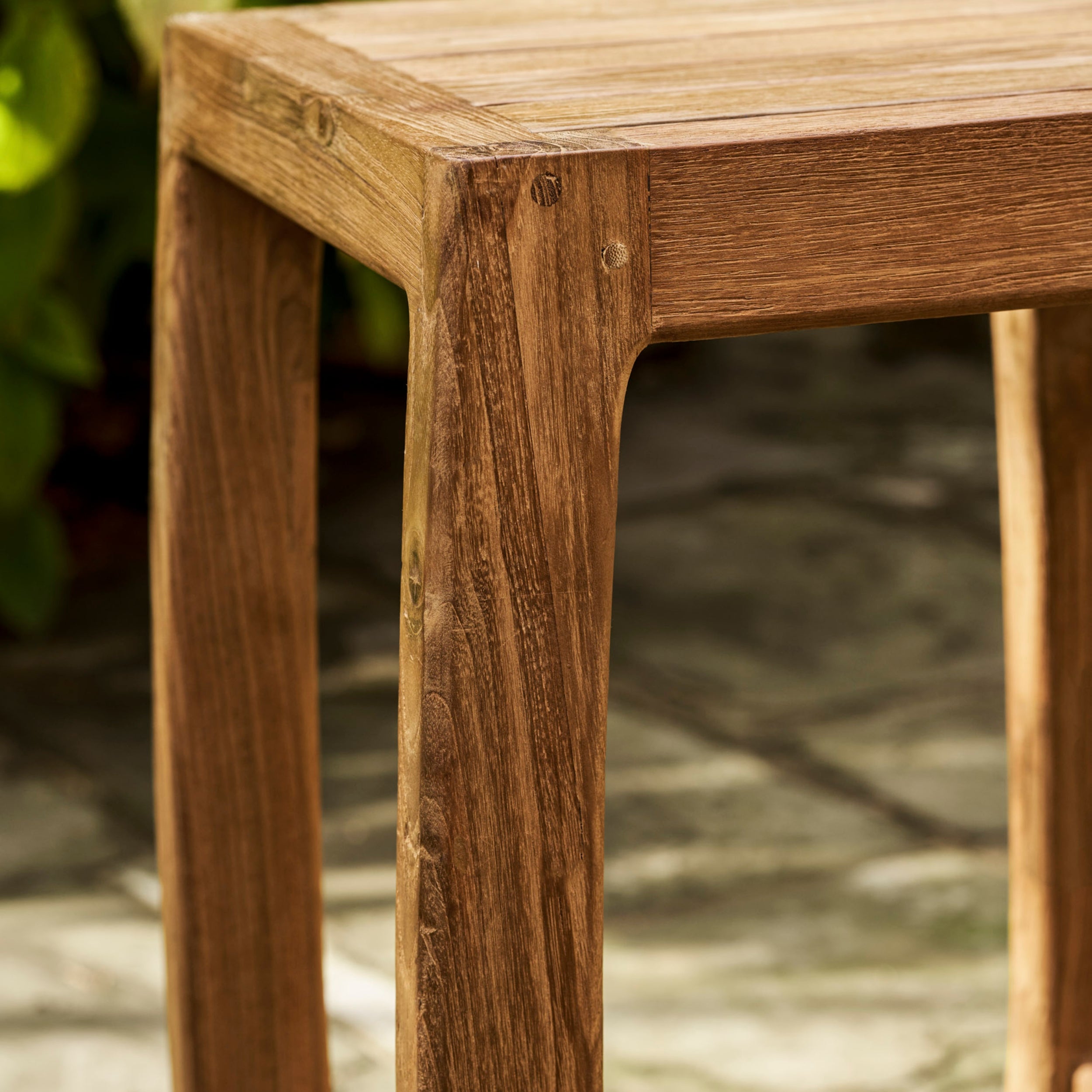 Dashwood Backless Bar Stools – Reclaimed Teak, Set of 2