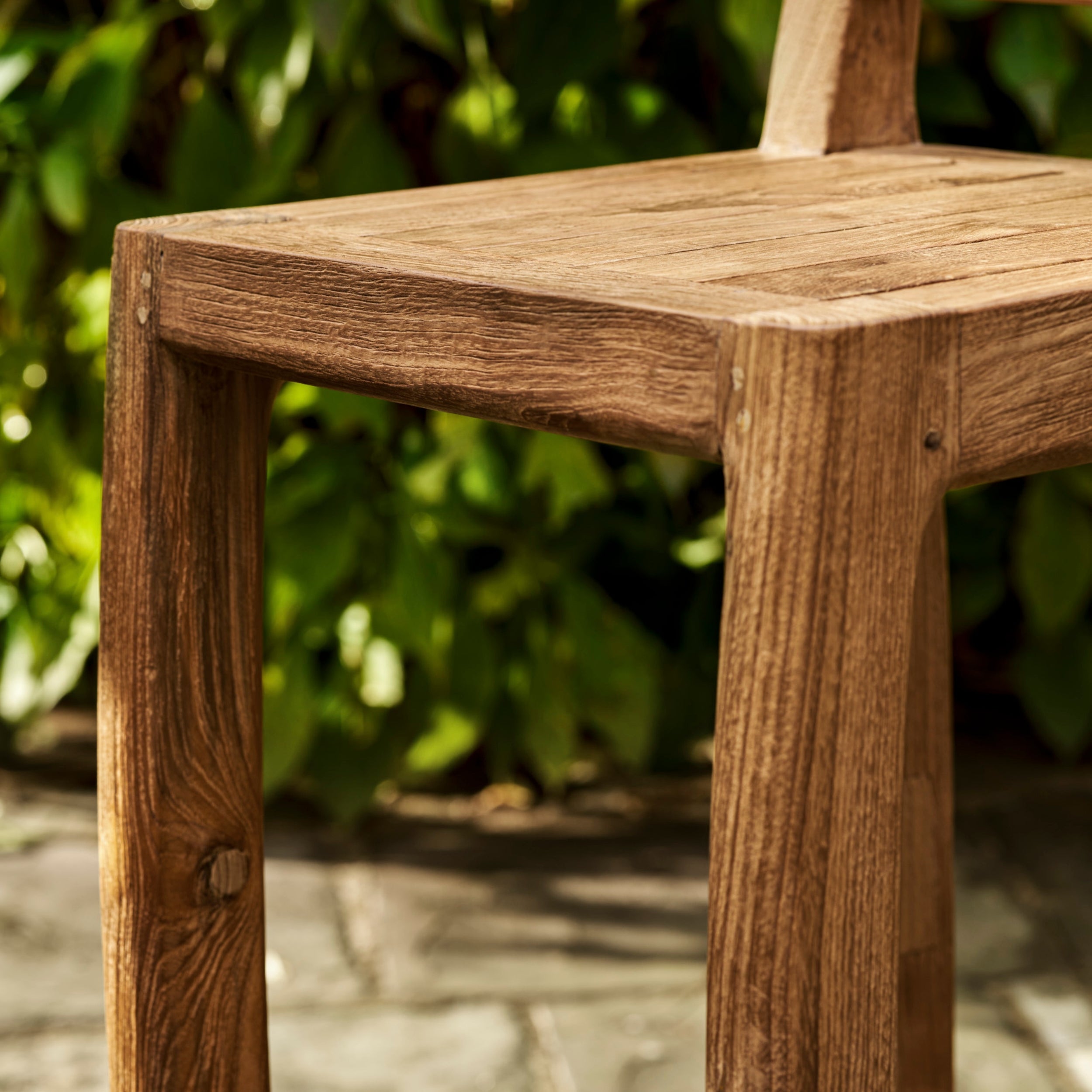 Dashwood Bar Stools with Backs – Reclaimed Teak, Set of 2