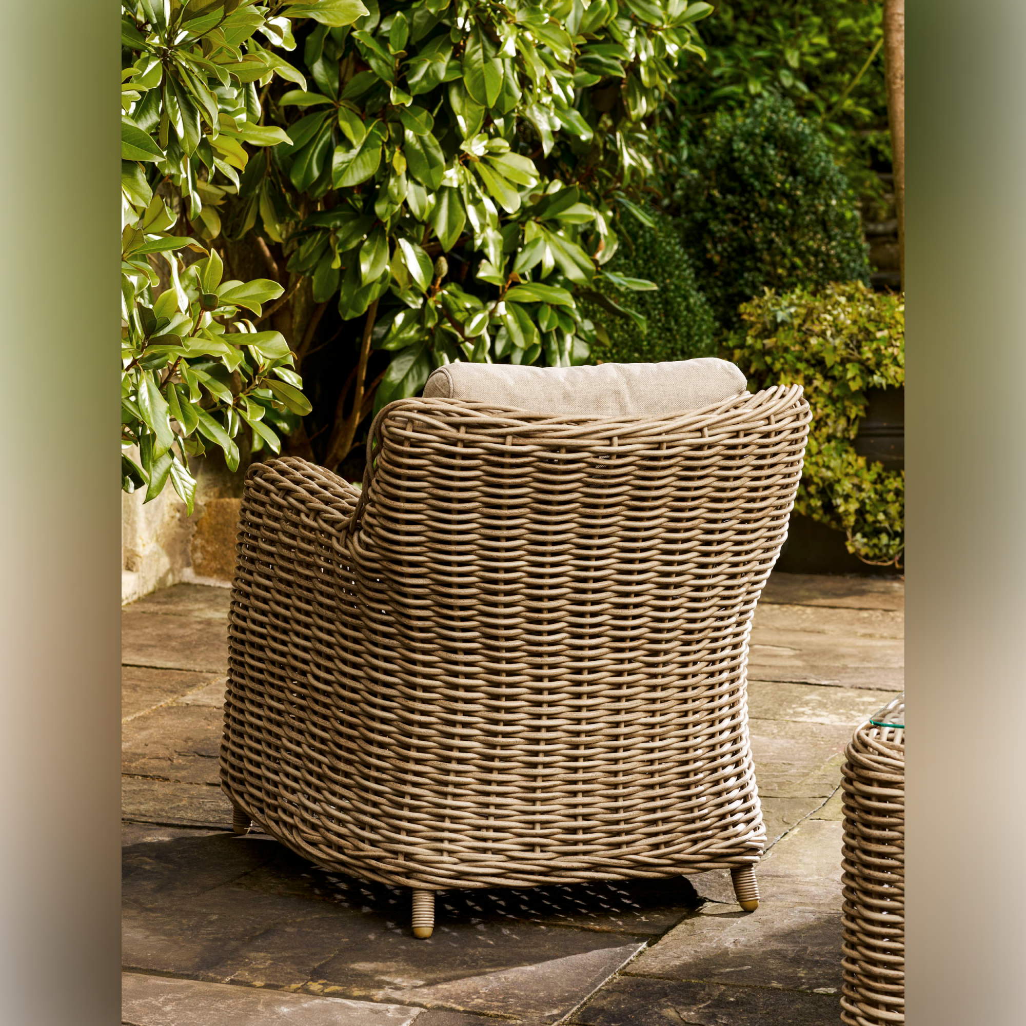 Lechlade 3 Seater Outdoor Sofa Set – Natural PE Rattan