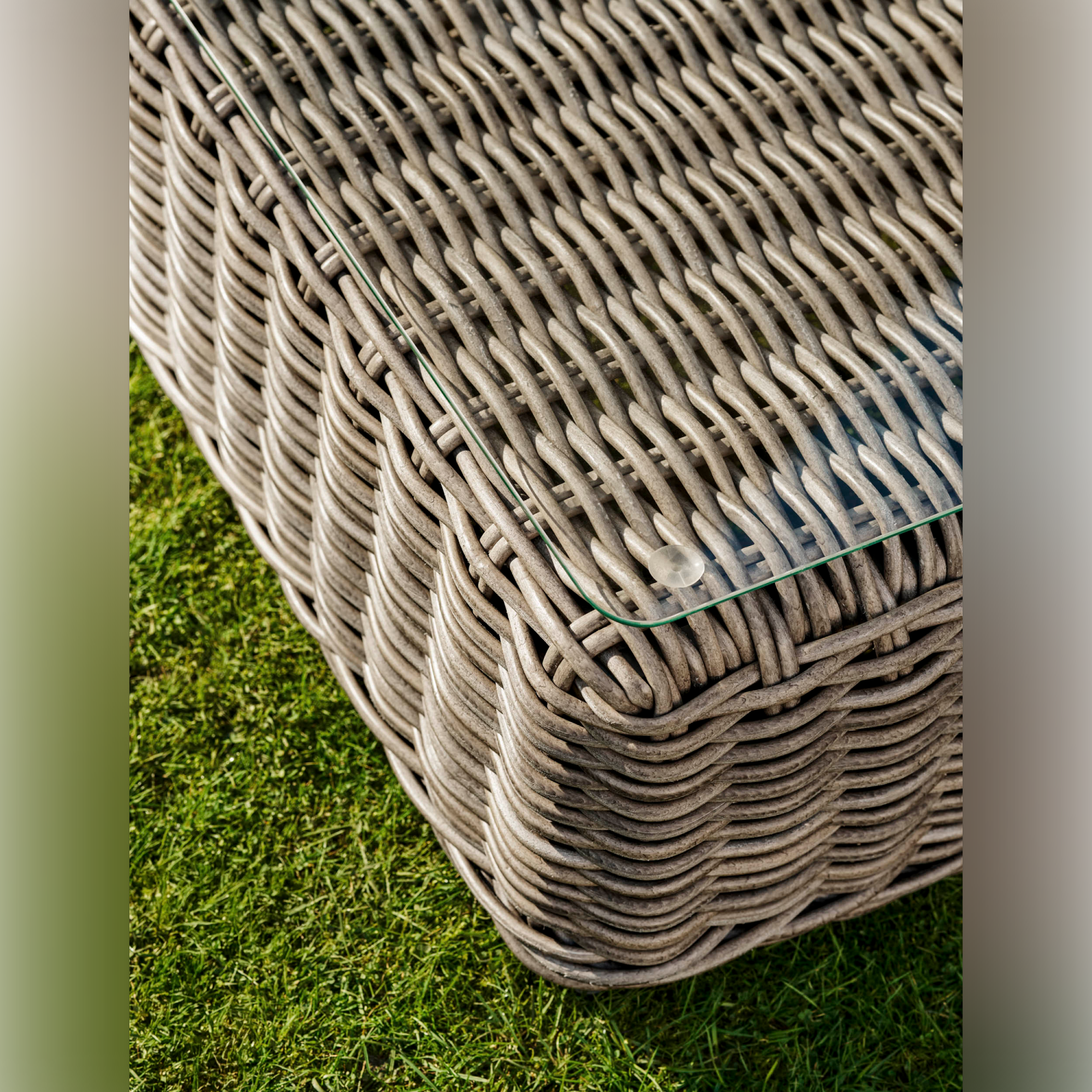 Moorgate Corner Outdoor Sofa Set – Dark Natural PE Rattan