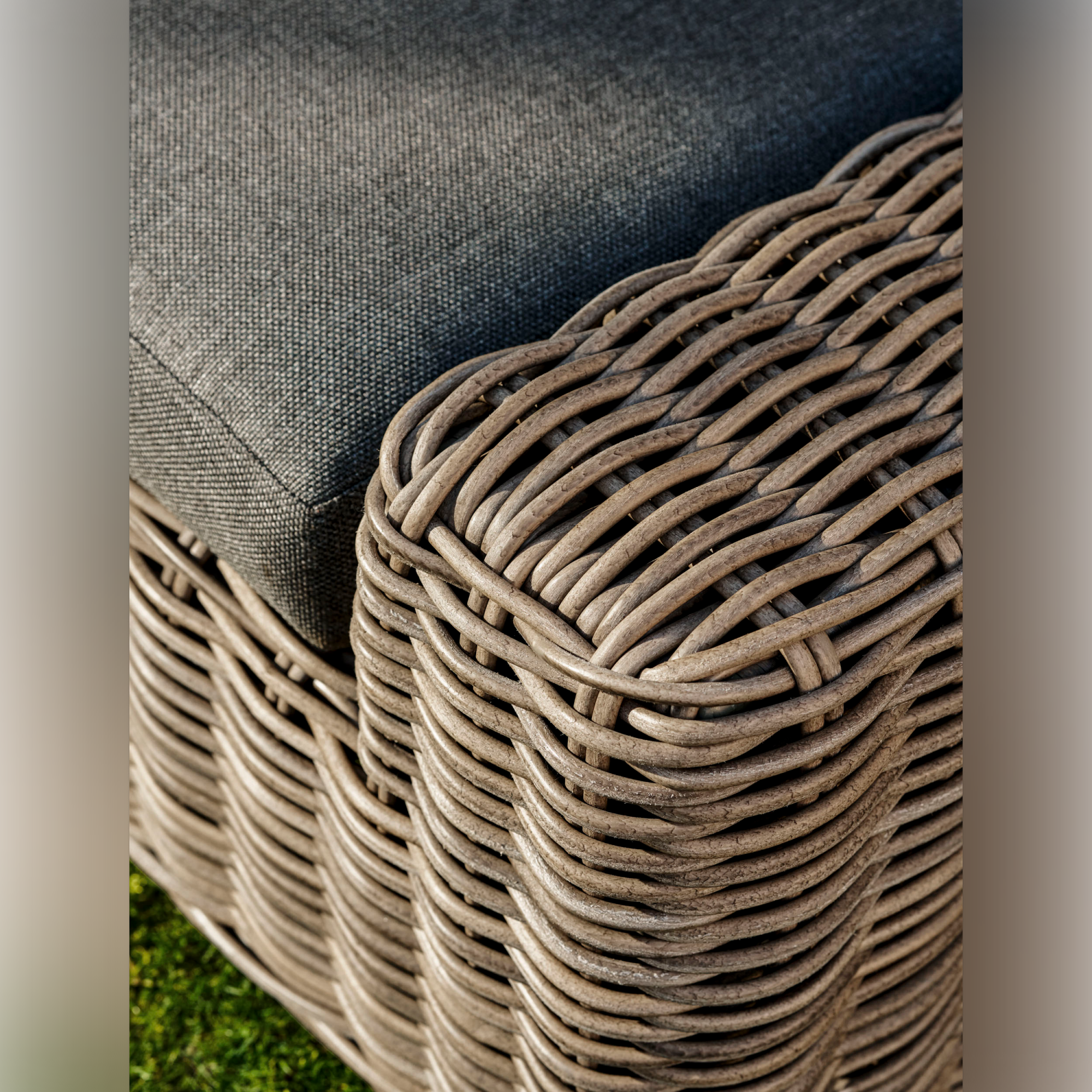 Moorgate Corner Outdoor Sofa Set – Dark Natural PE Rattan