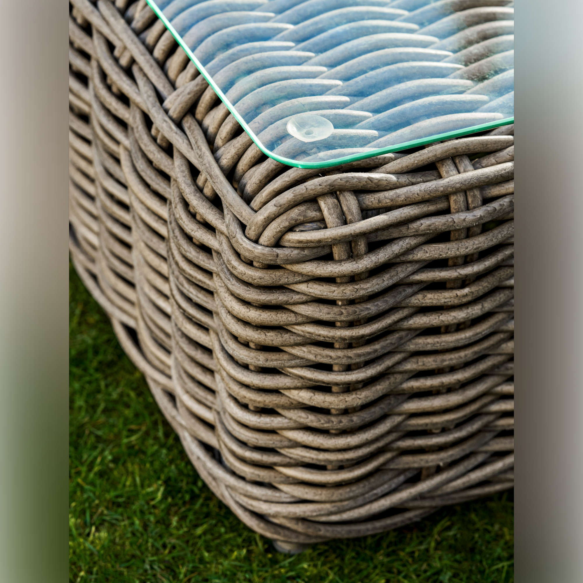 Moorgate Corner Outdoor Sofa Set – Dark Natural PE Rattan