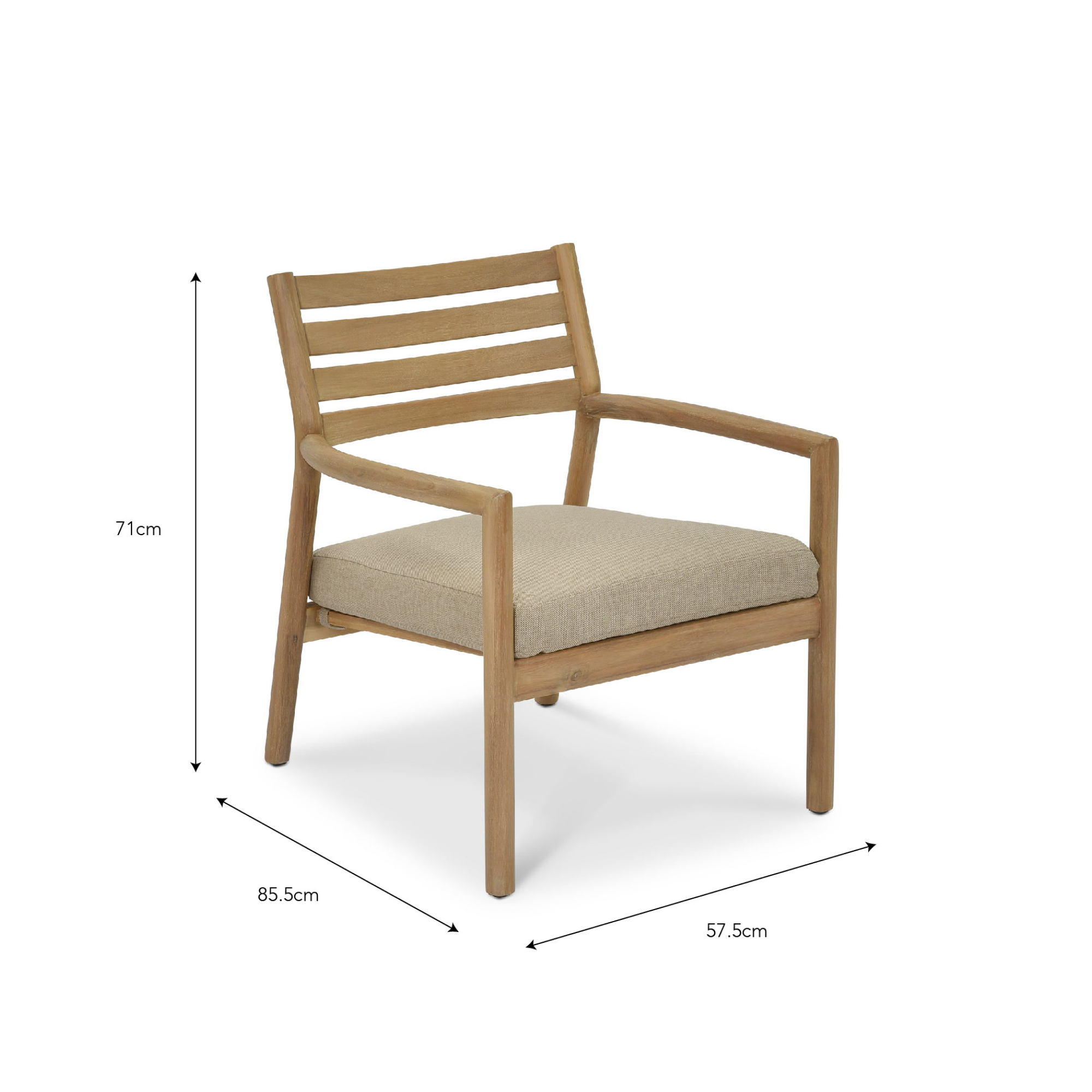 Somersham Armchair – Natural